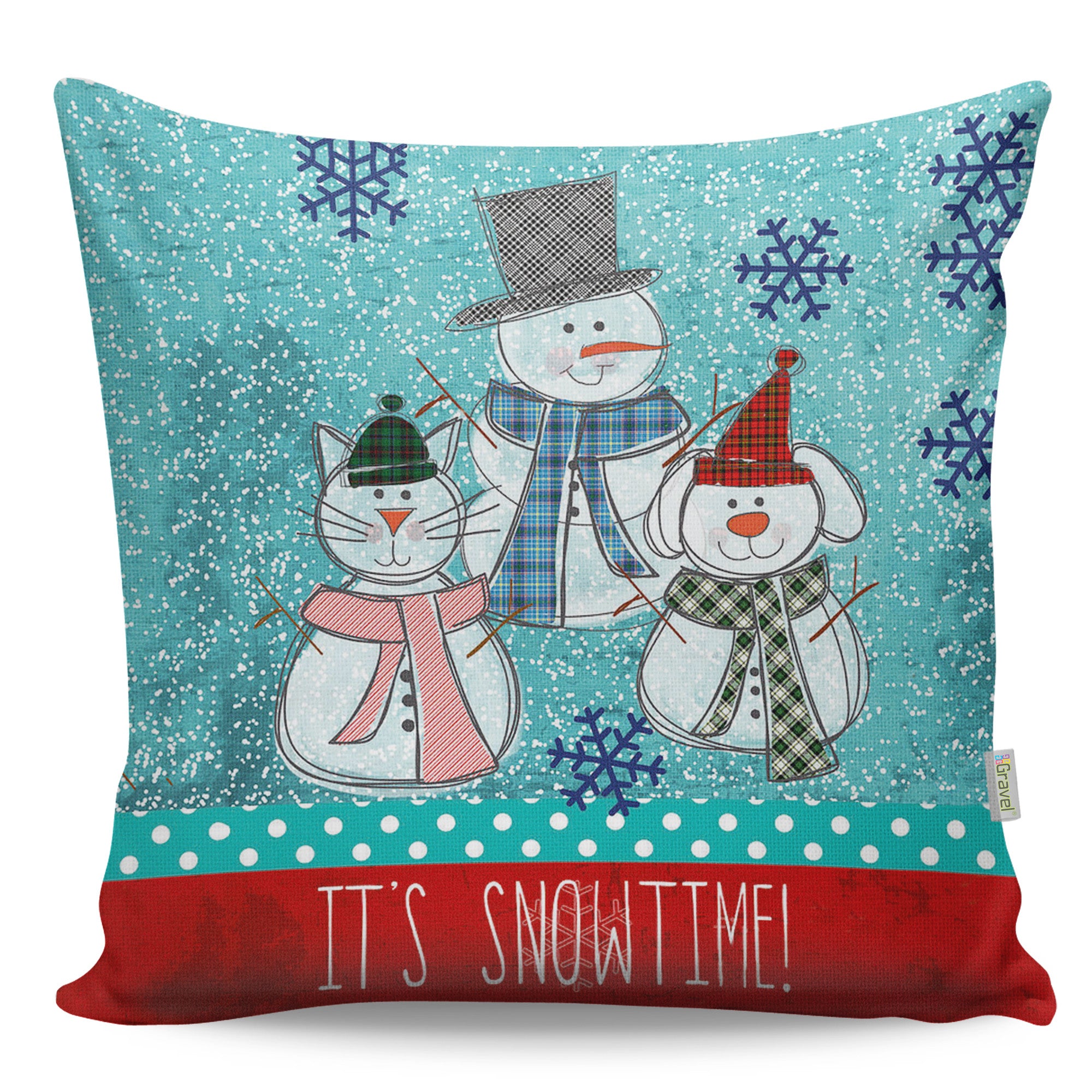 Almofada – 43 x 43 cm – Multicolorido – Algodão e Poliéster