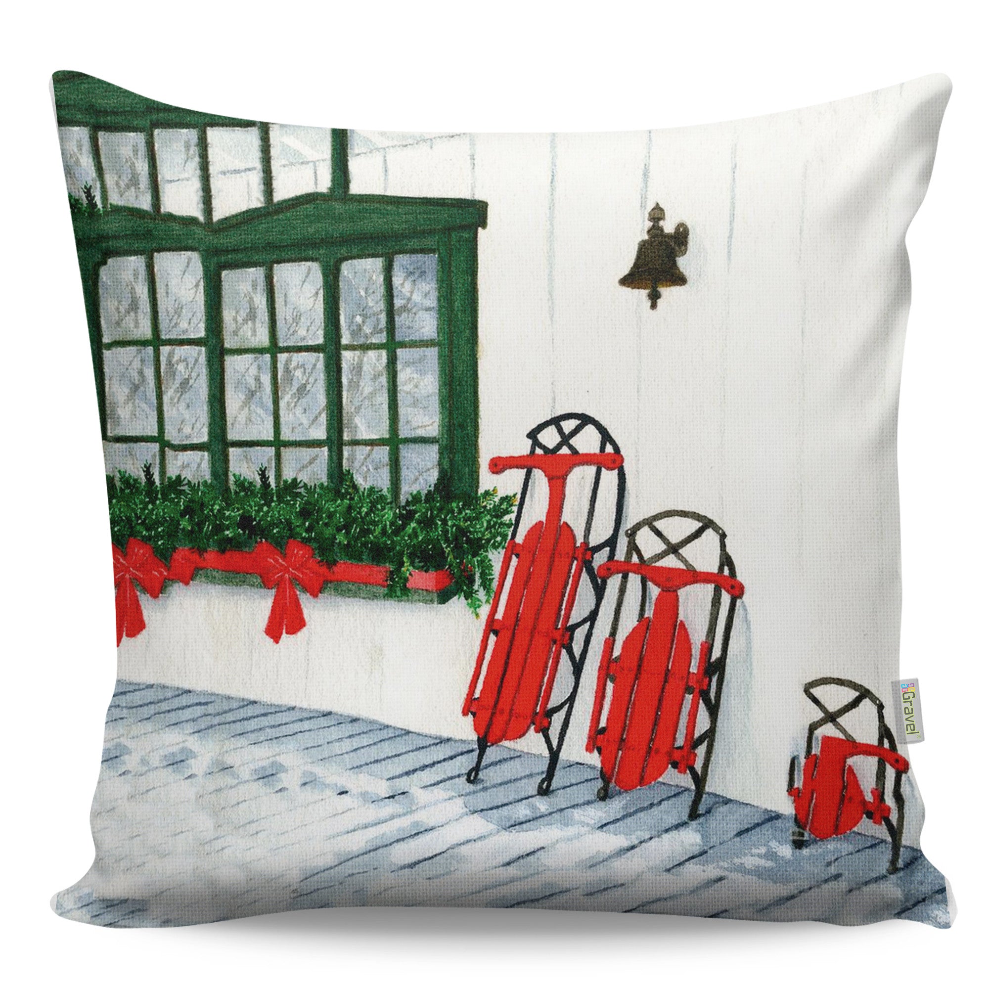 Almofada – 43 x 43 cm – Multicolorido – Algodão e Poliéster