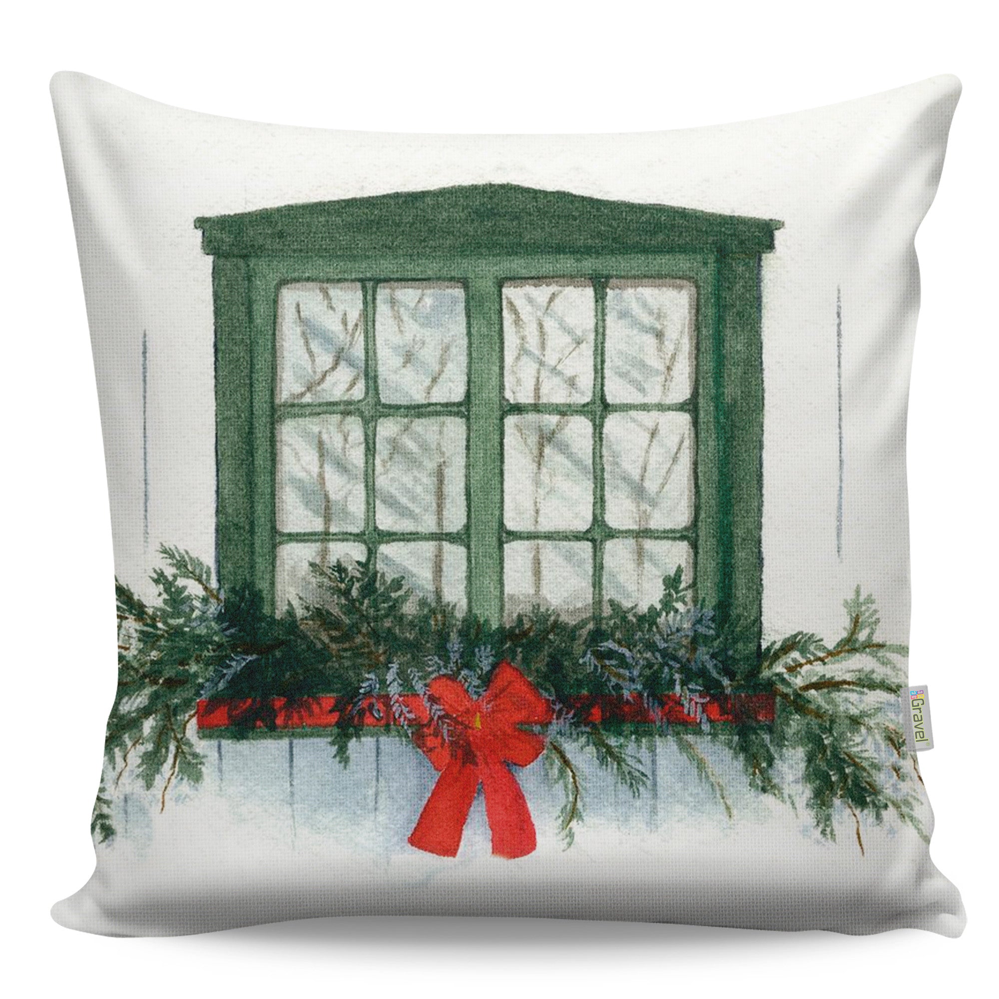 Almofada – 43 x 43 cm – Multicolorido – 50% Algodão, 50% Poliéster