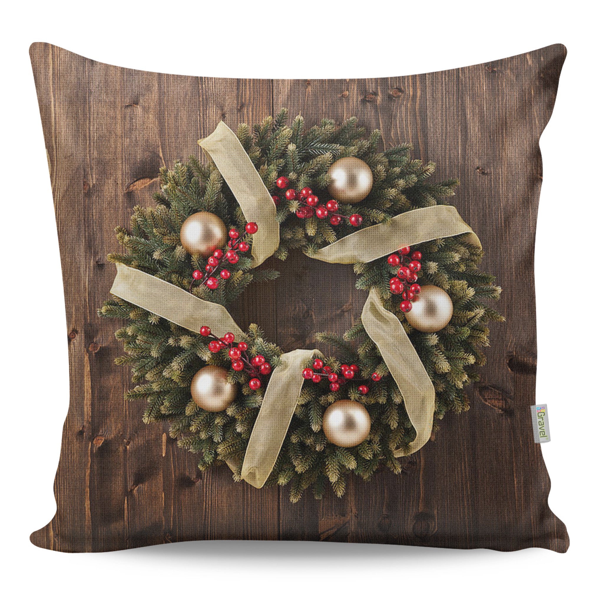 Almofada – 43 x 43 cm – Multicolorido – Algodão/Poliéster