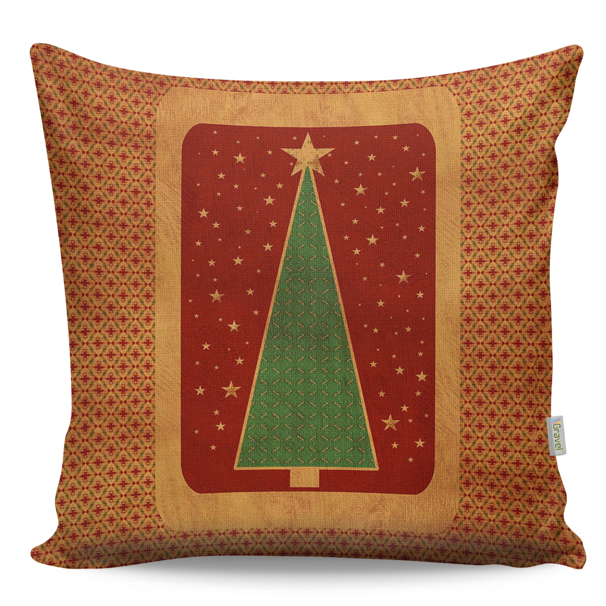 Almofada – 43 x 43 cm – Multicolorido – Algodão e Poliéster