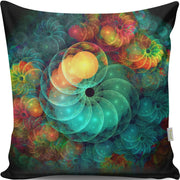 Almofada – 43 x 43 cm – Multicolorido – Algodão/Poliéster