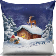 Almofada – 43 x 43 cm – Multicolorido – Algodão e Poliéster