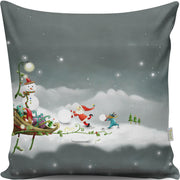 Almofada – 43 x 43 cm – Multicolorido – Algodão/Poliéster