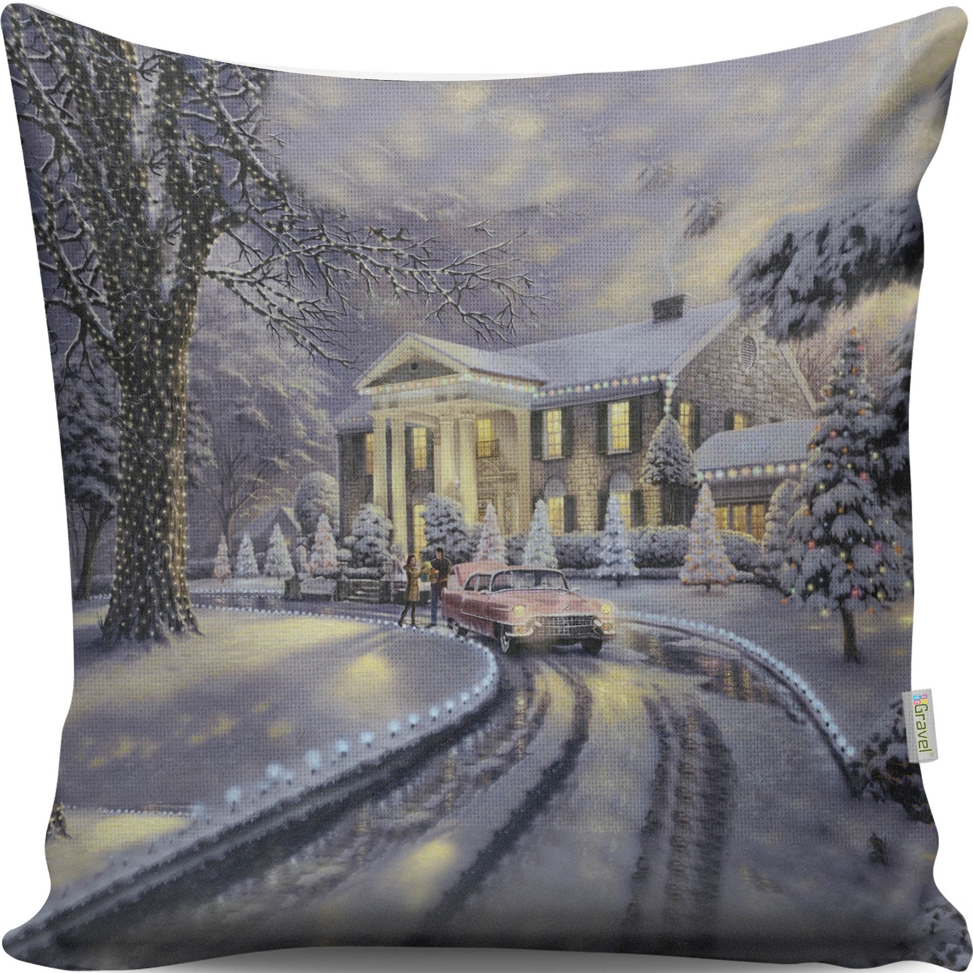 Almofada – 43 x 43 cm – Multicolorido – Algodão e Poliéster