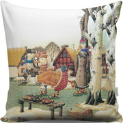 Almofada – 43 x 43 cm – Multicolorido – Algodão e Poliéster