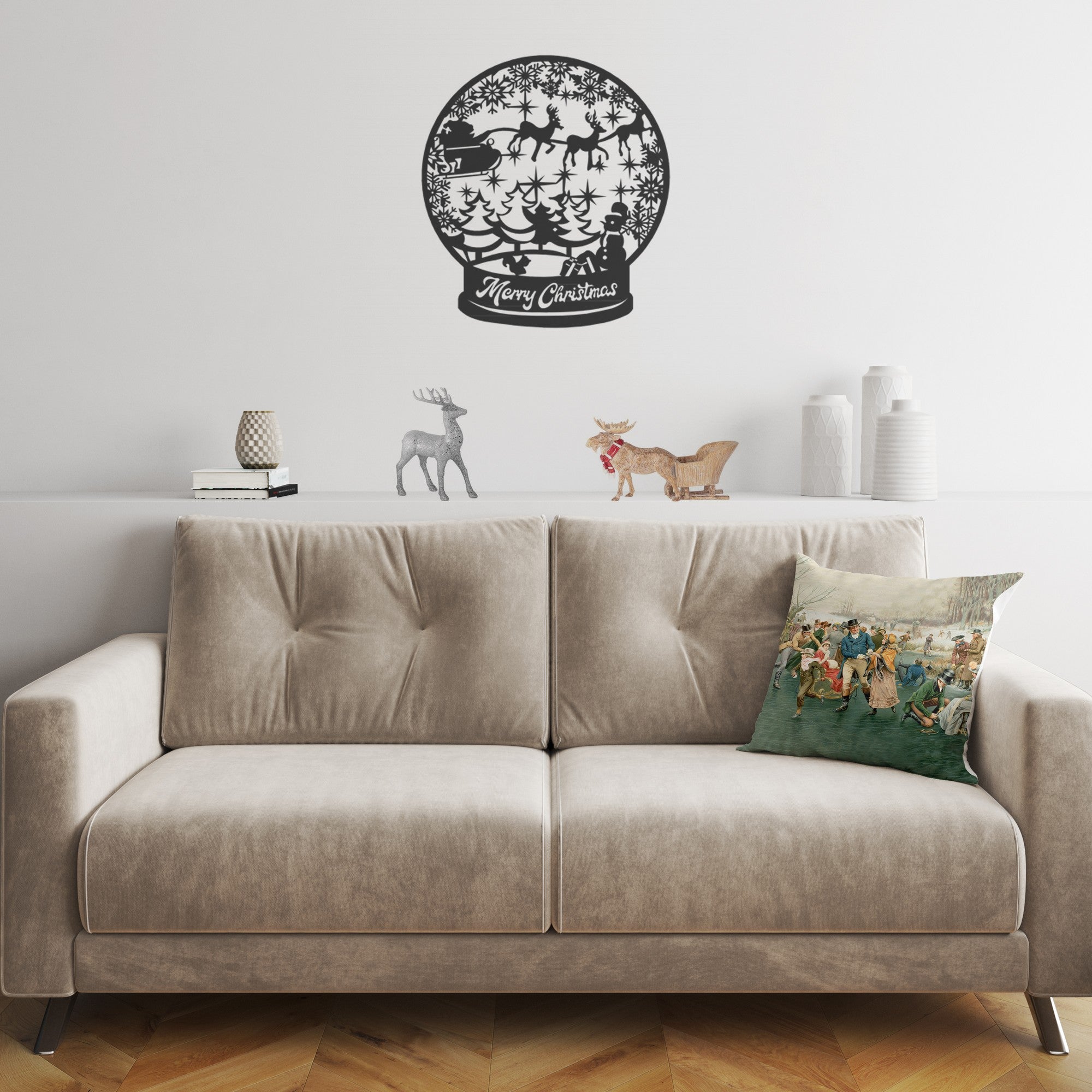 Almofada – 43 x 43 cm – Multicolorido – Algodão/Poliéster