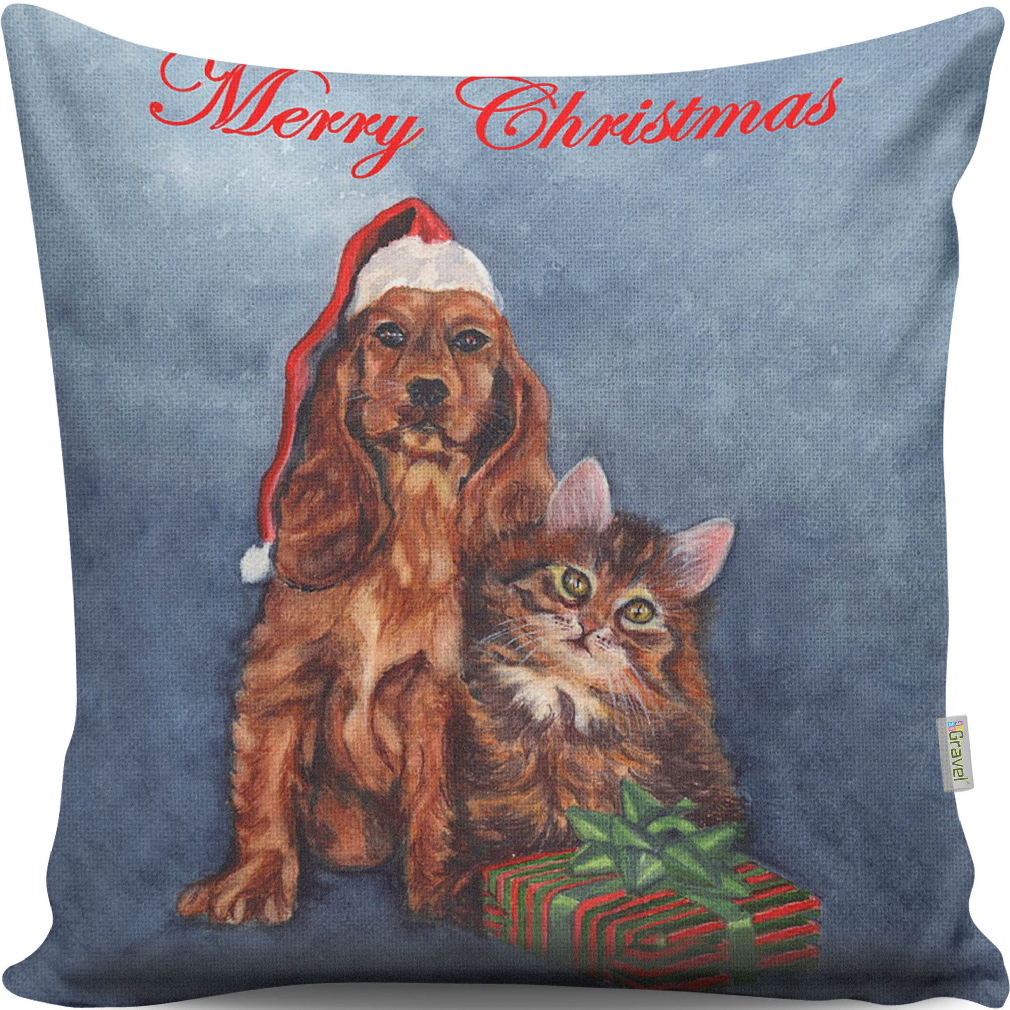 Almofada – 43 x 43 cm – Multicolorido – Algodão e Poliéster