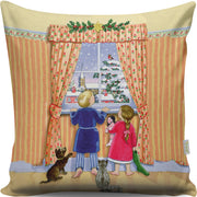 Almofada – 43 x 43 cm – Multicolorido – 50% Algodão / 50% Poliéster