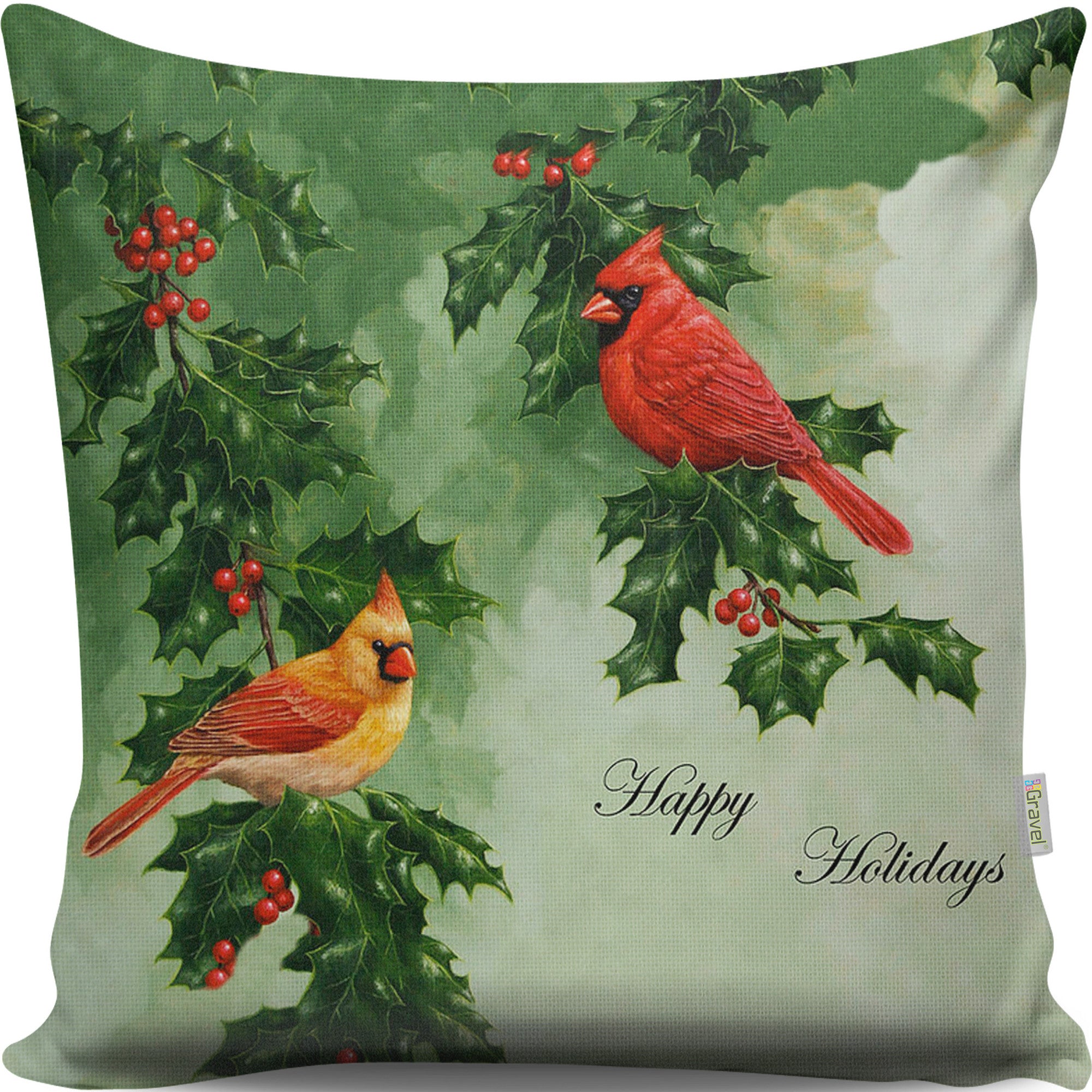 Almofada – 43 x 43 cm – Multicolorido – Algodão/Poliéster