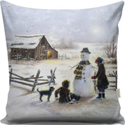 Almofada – 43 x 43 cm – Multicolorido – Algodão e Poliéster