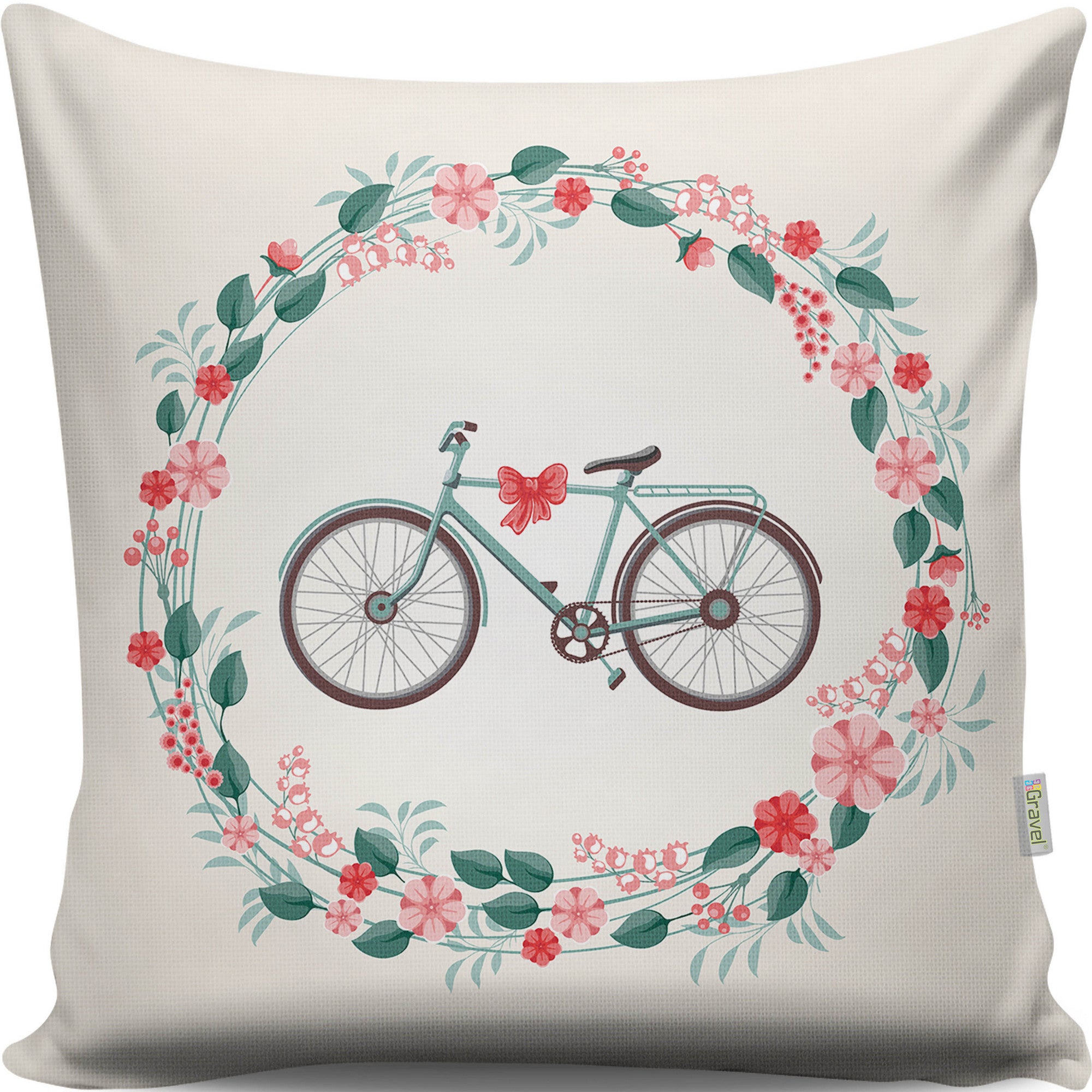 Almofada – 43 x 43 cm – Multicolorido – Algodão/POLIÉSTER