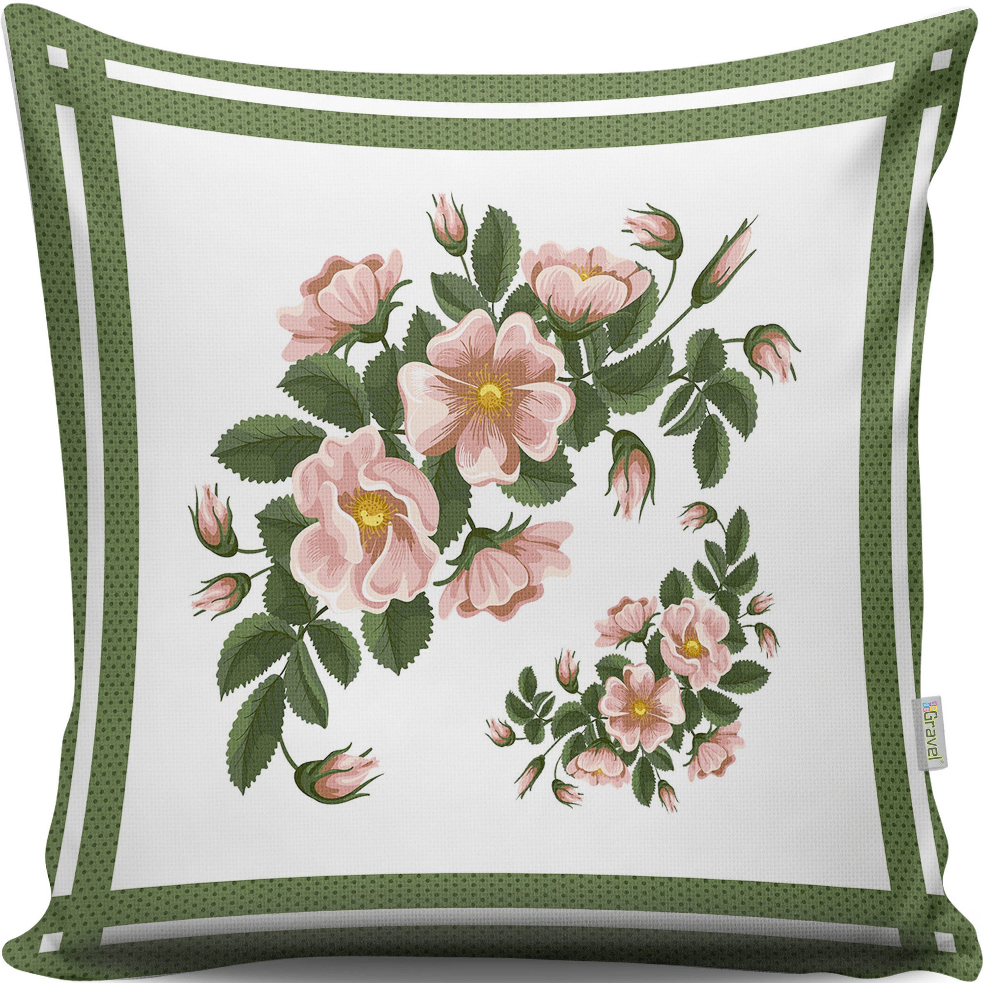 Almofada – 43 x 43 cm – Multicolorido – Algodão e Poliéster