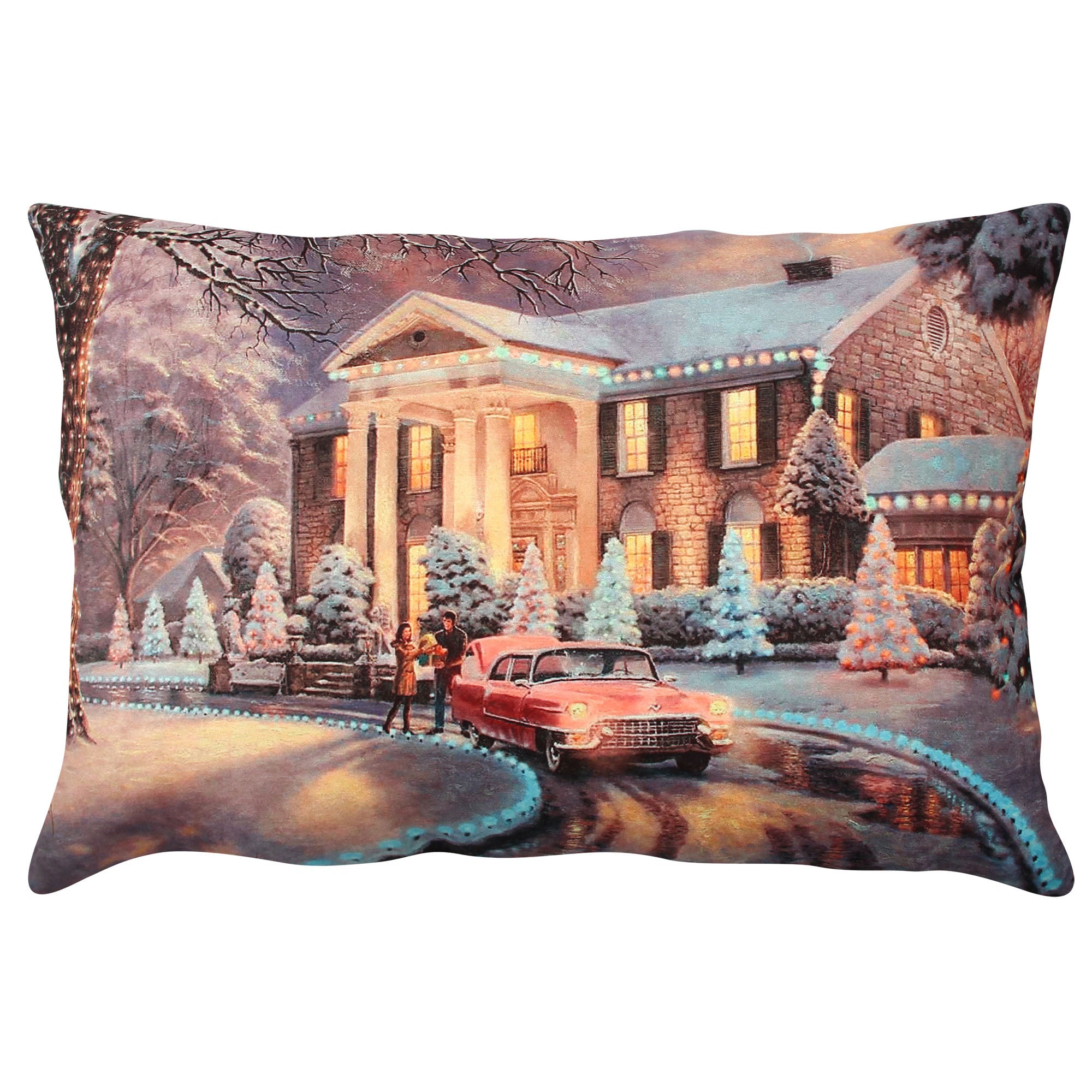 Almofada – 33 x 48 cm – Multicolorido – Algodão / Poliéster