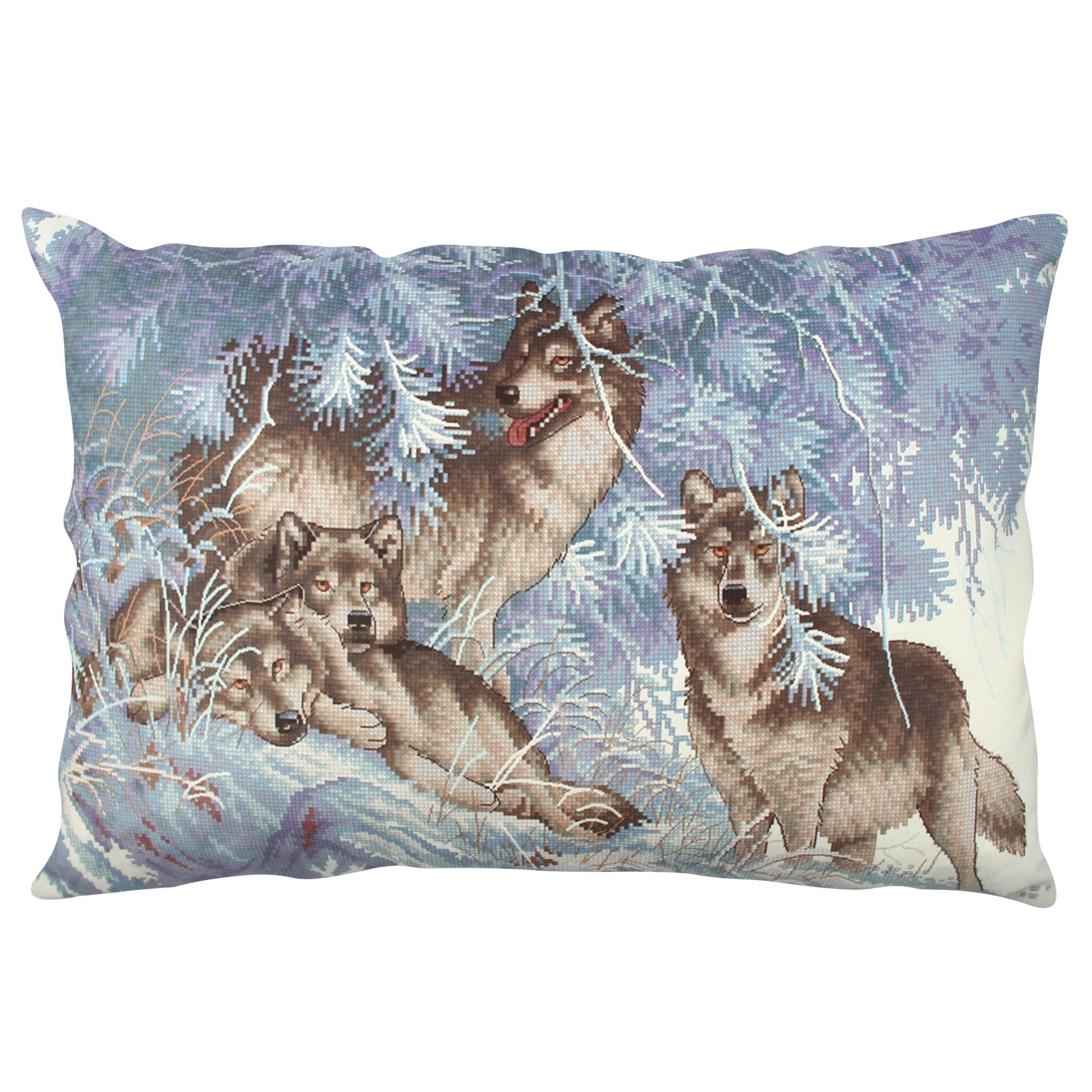 Almofada – 33 x 48 cm – Multicolorido – Algodão e Poliéster