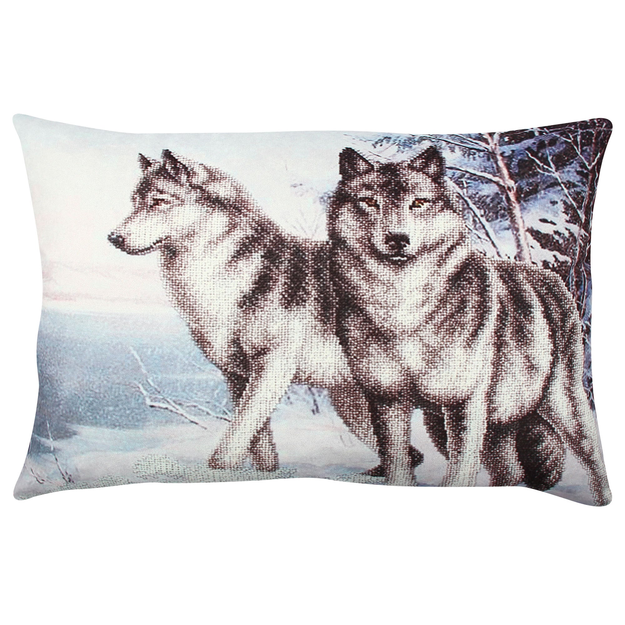 Almofada – 33 x 48 cm – Multicolorido – Algodão e Poliéster