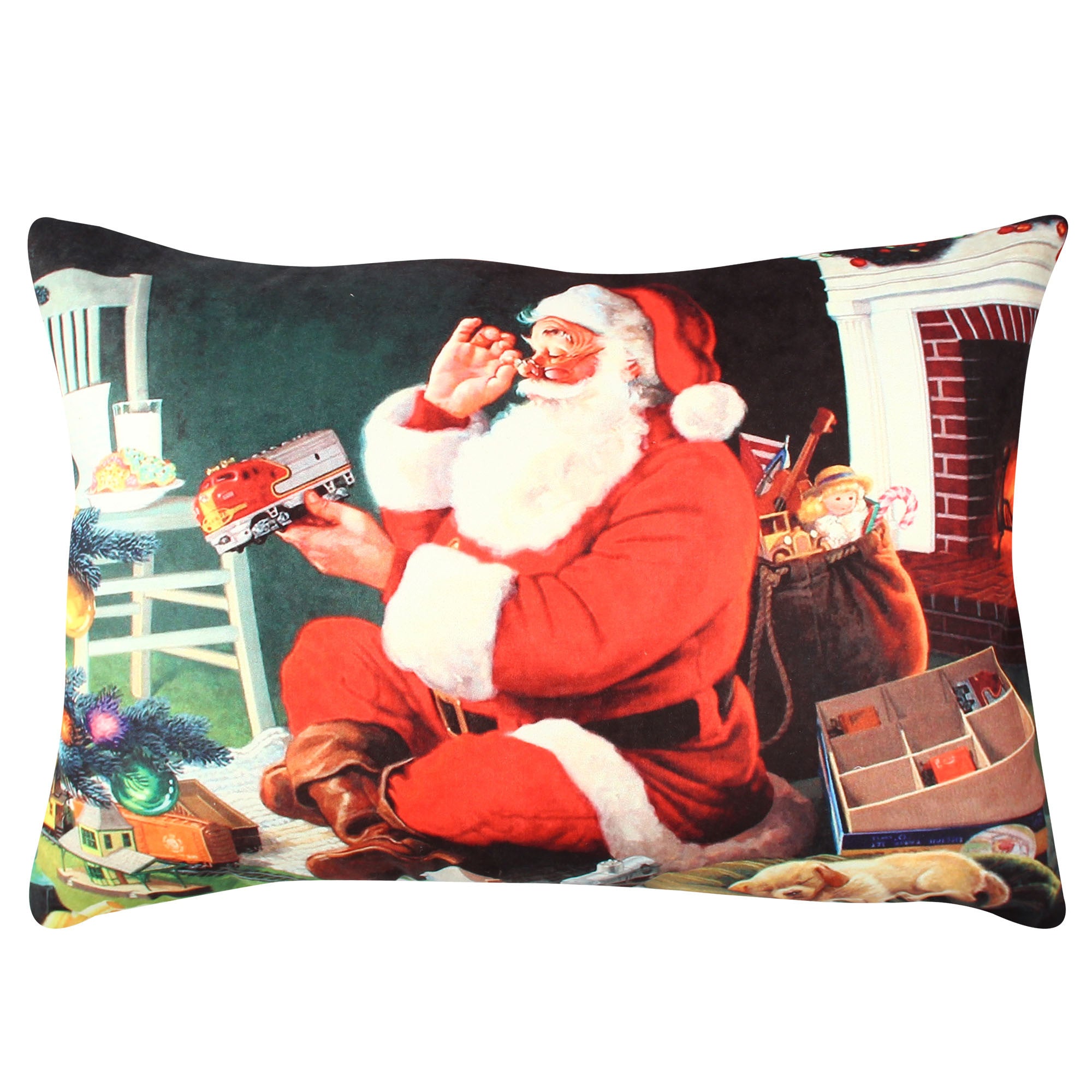 Almofada – 33 x 48 cm – Multicolorido – Algodão e poliéster