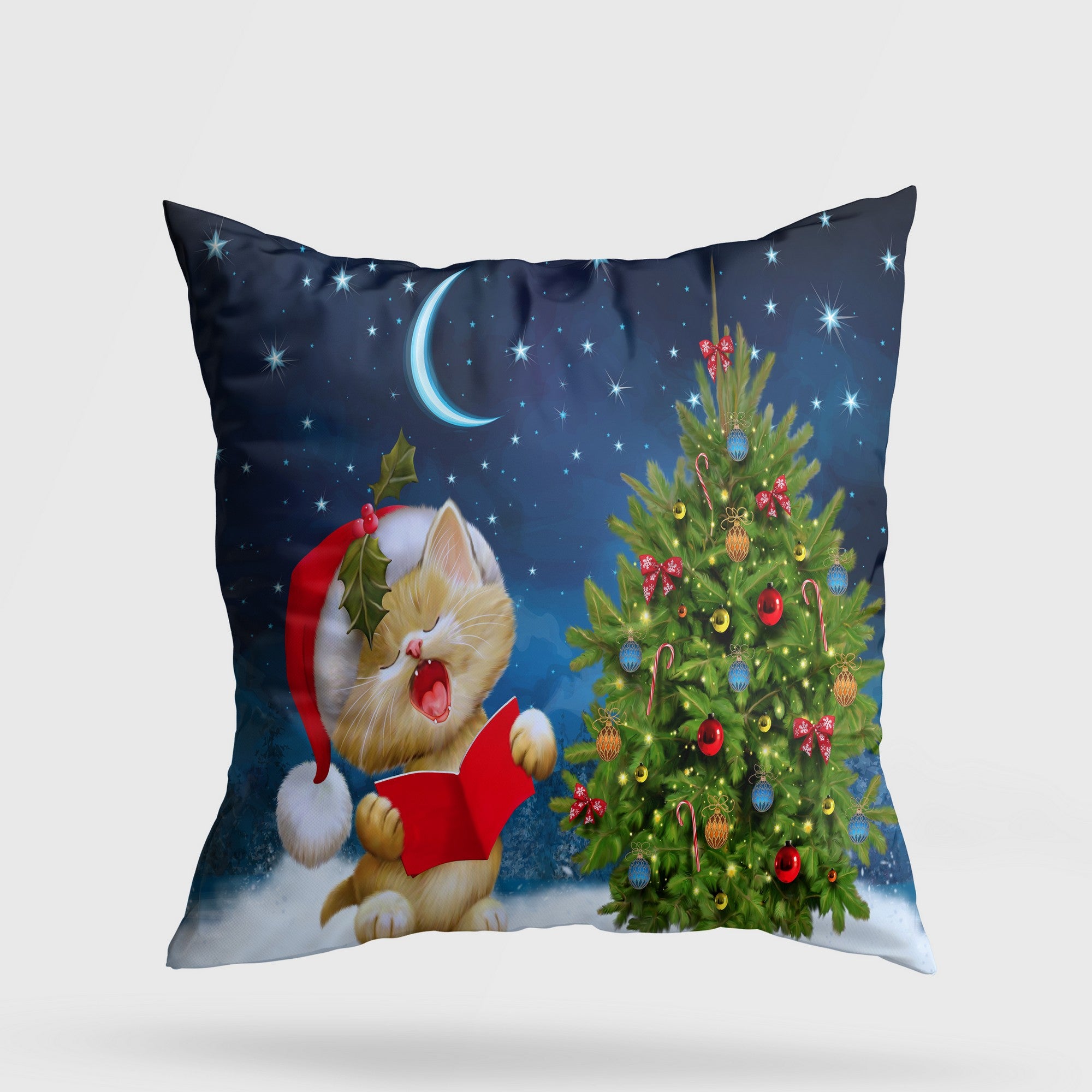 Almofada – 43 x 43 cm – Multicolorido – Algodão e Poliéster