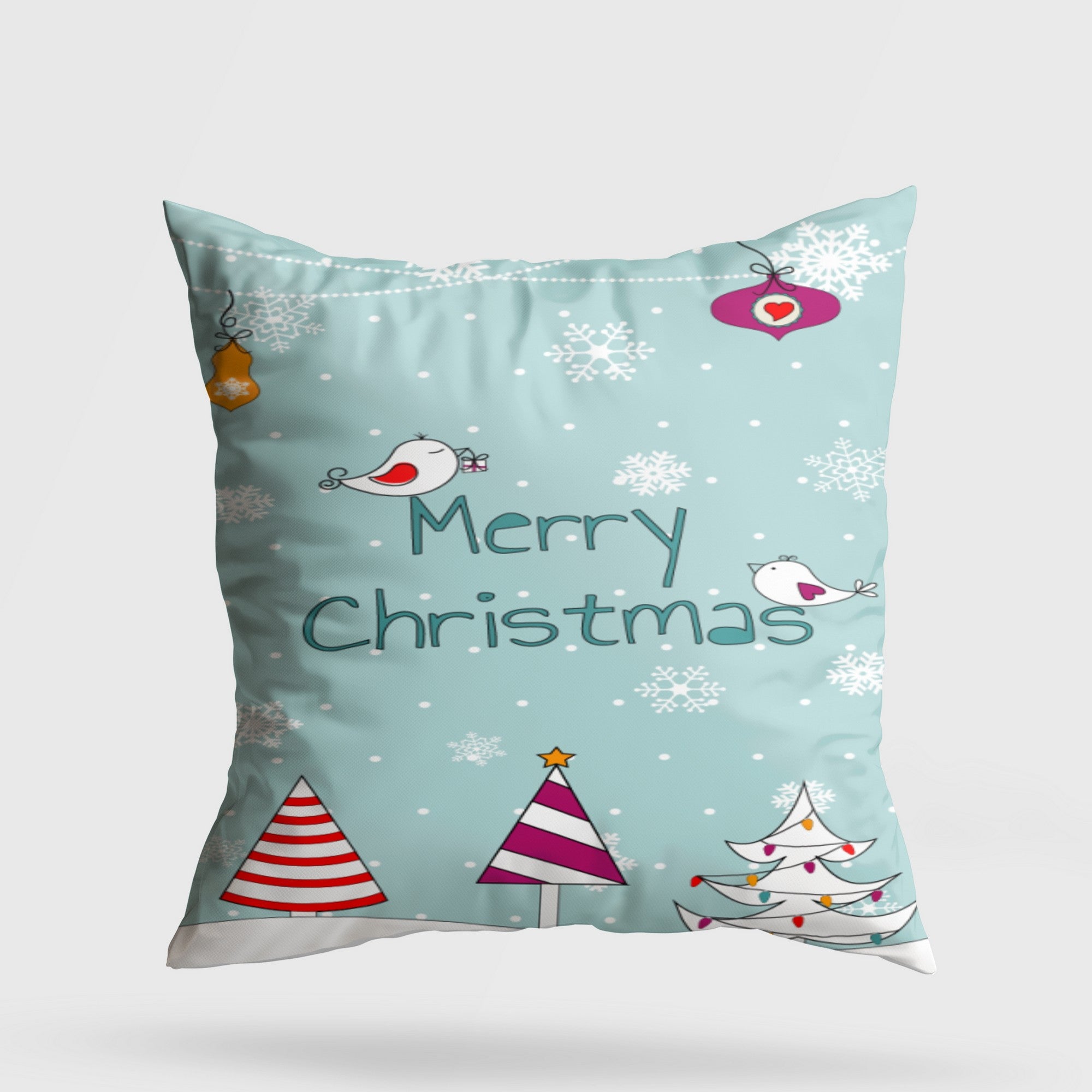 Almofada – 43 x 43 cm – Multicolorido – Algodão e Poliester