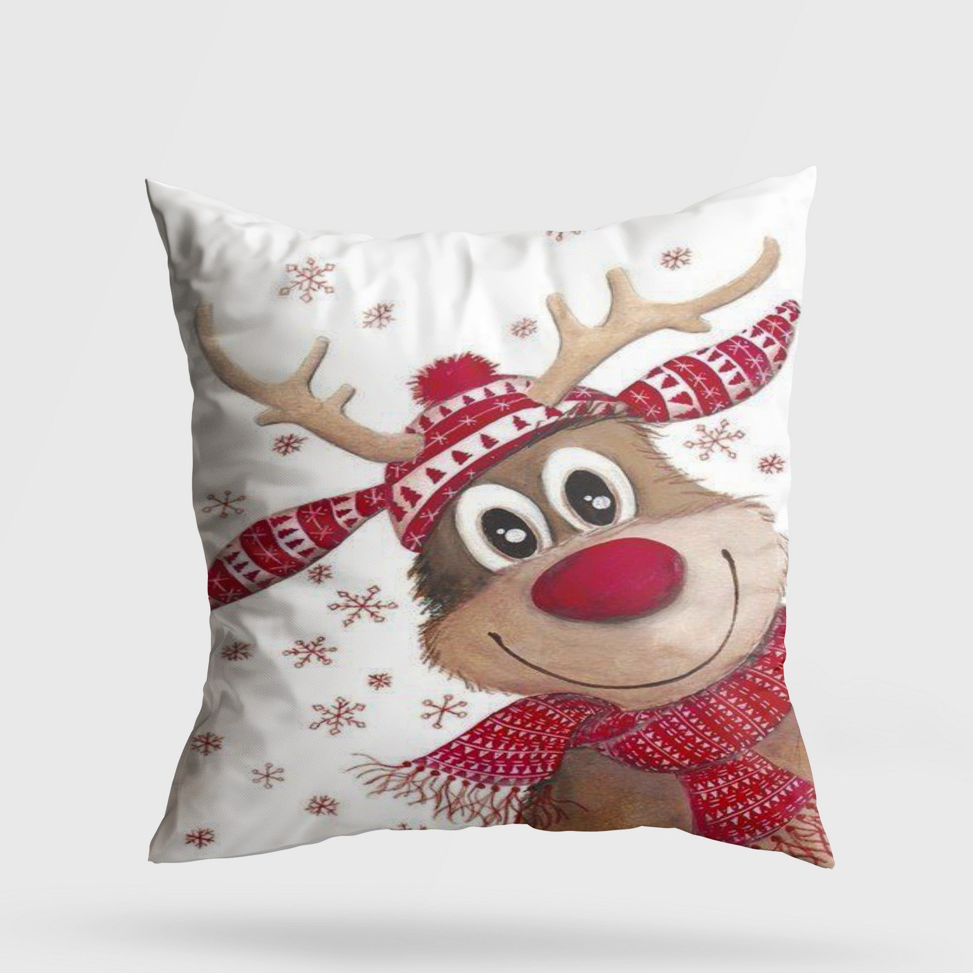 Almofada – 43 x 43 cm – Multicolorido – Algodão e Poliéster