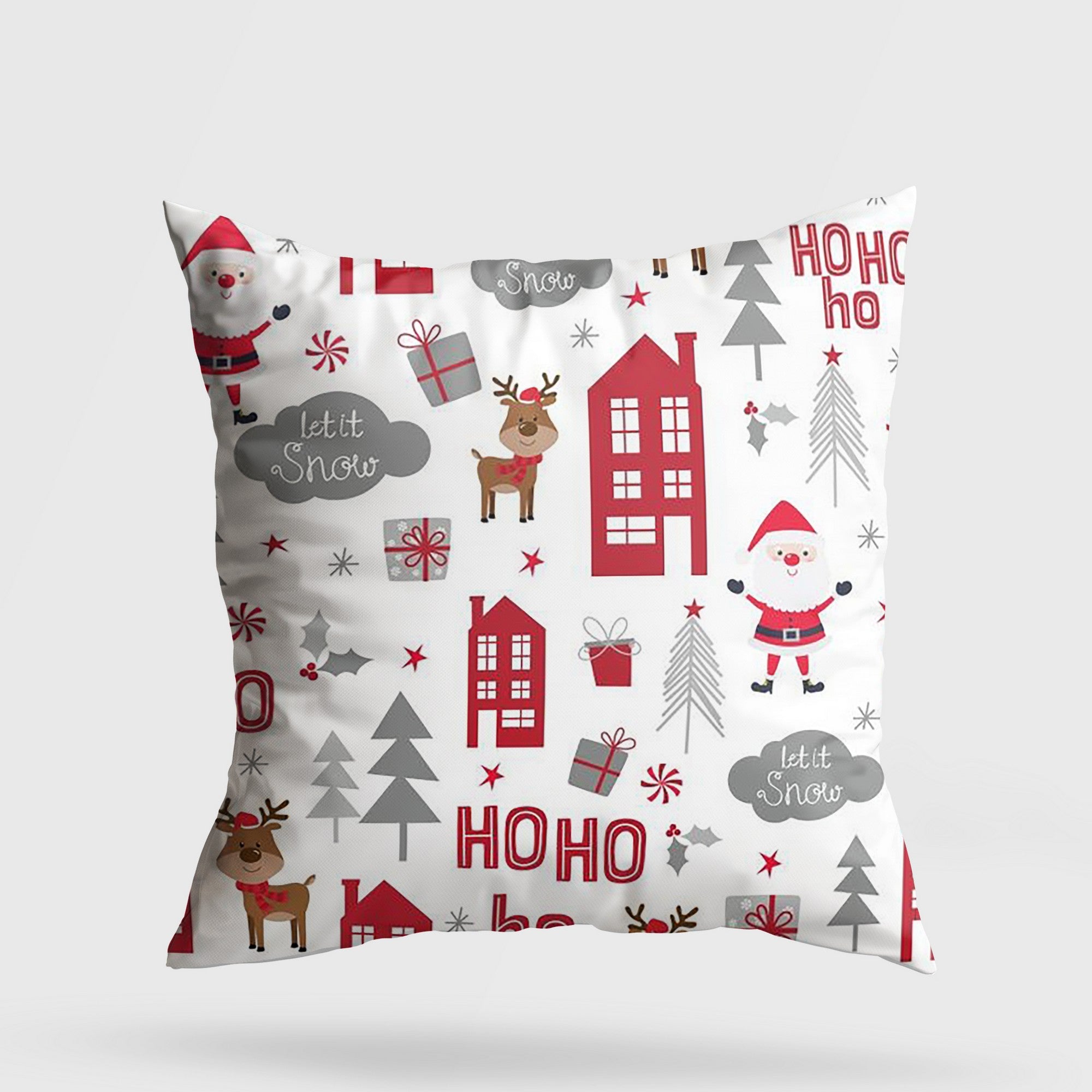 Almofada – 43 x 43 cm – Multicolorido – Algodão e Poliéster