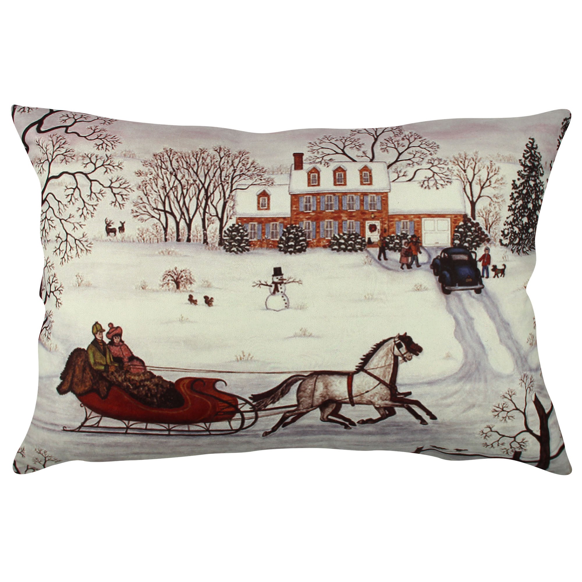 Almofada – 33 x 48 cm – Multicolorido – Algodão e Poliéster