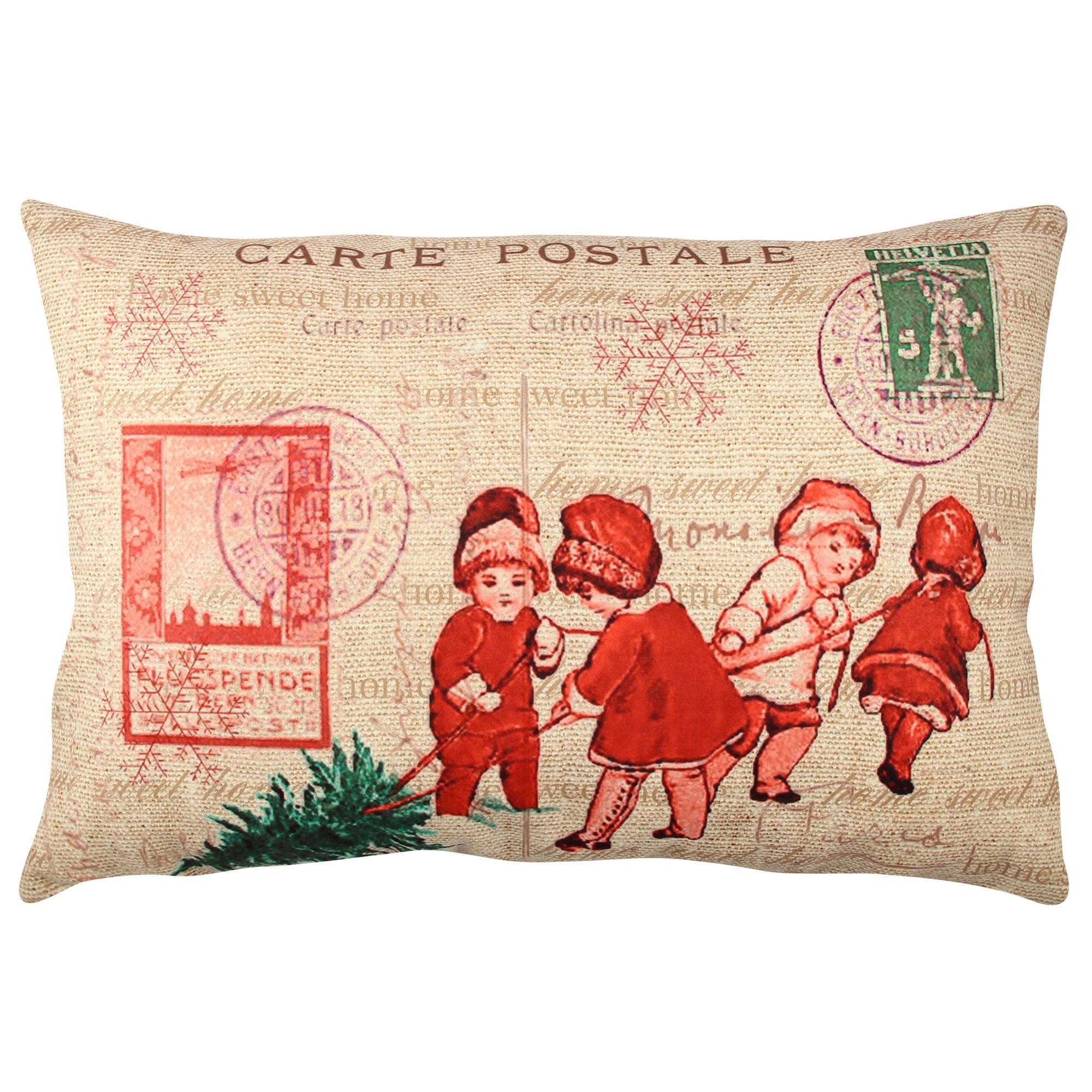 Almofada – 33 x 48 cm – Multicolorido – Algodão e Poliéster