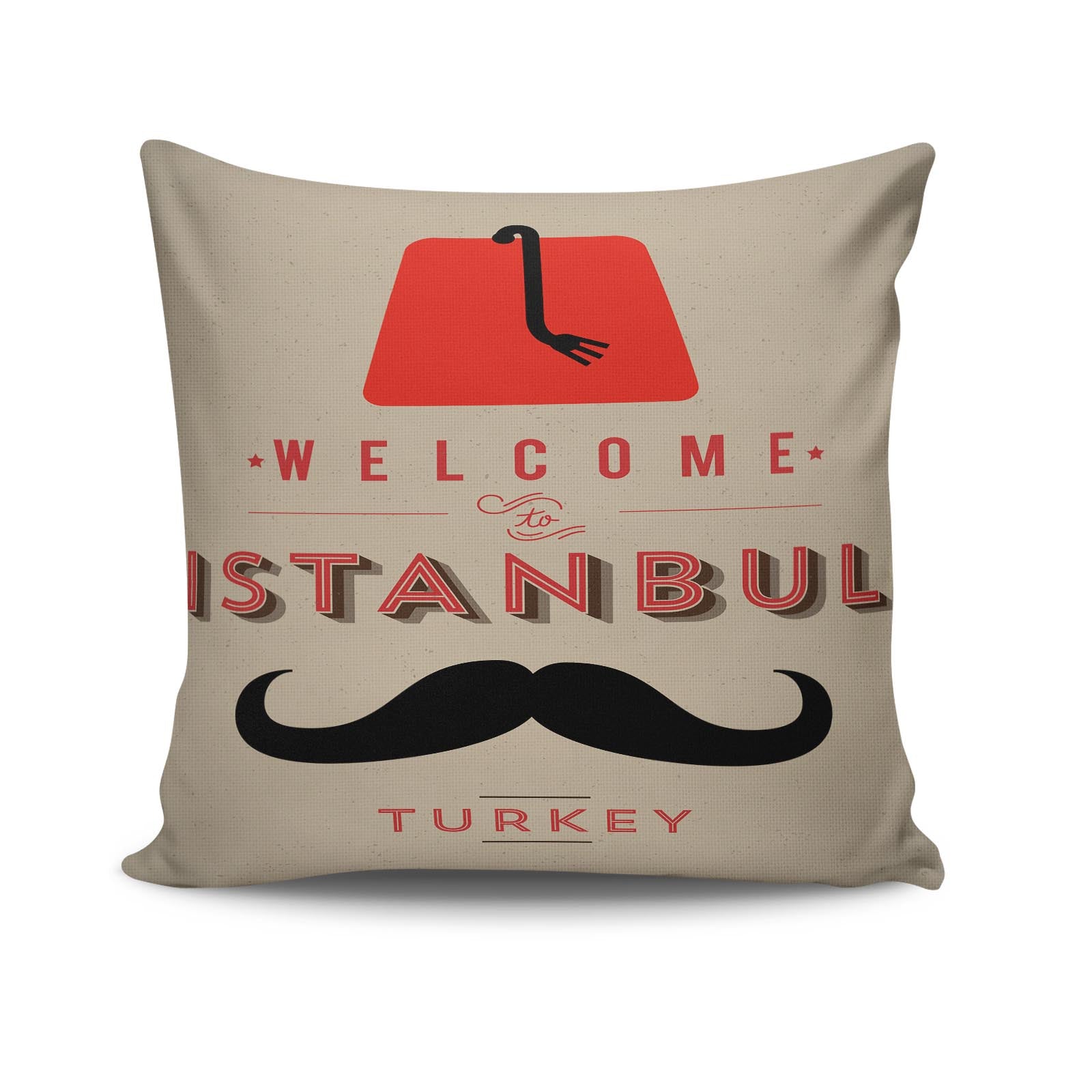 Almofada – 43 x 43 cm – Multicolorido – Algodão/Poliéster