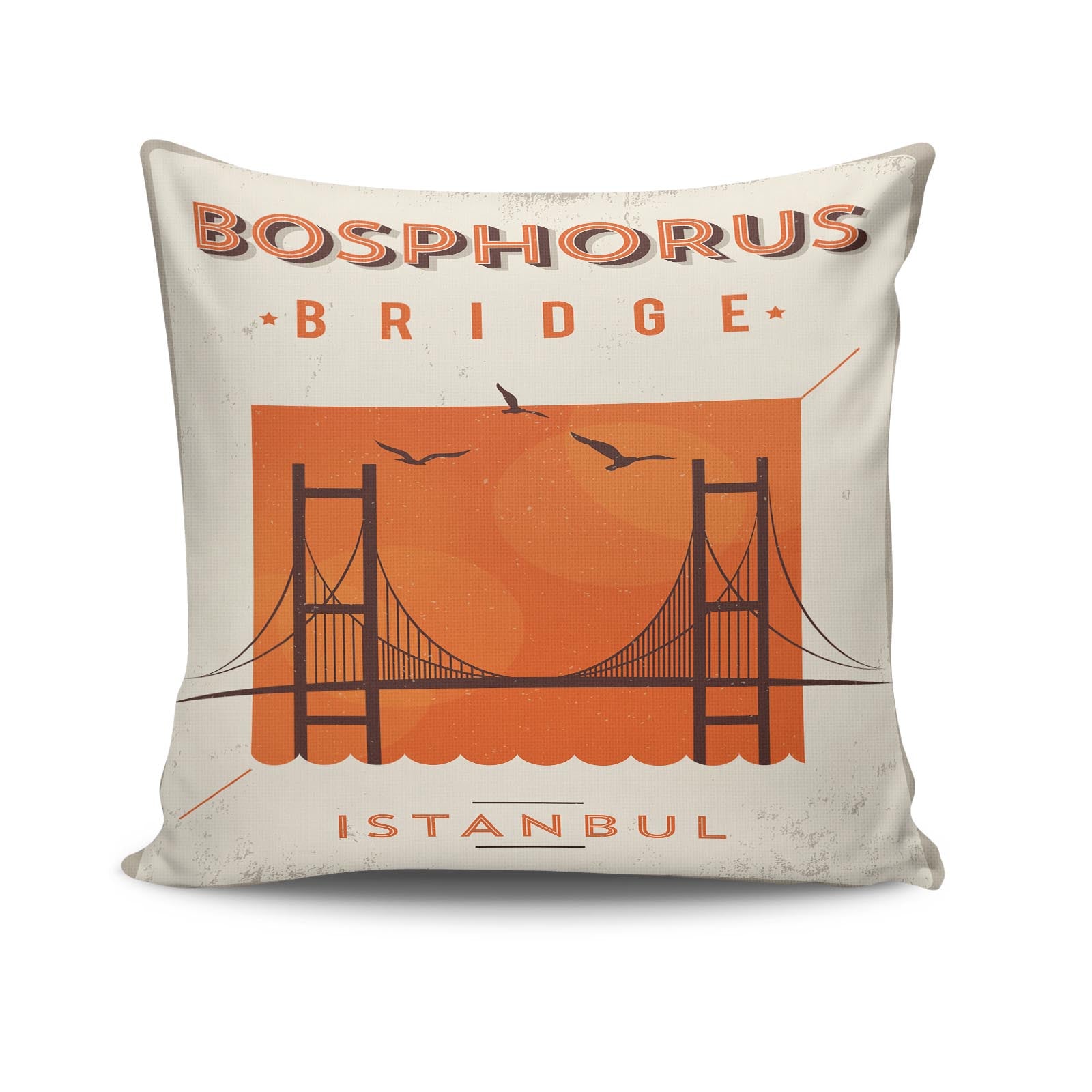 Almofada – 43 x 43 cm – Multicolorido – 50% Algodão / 50% Poliéster