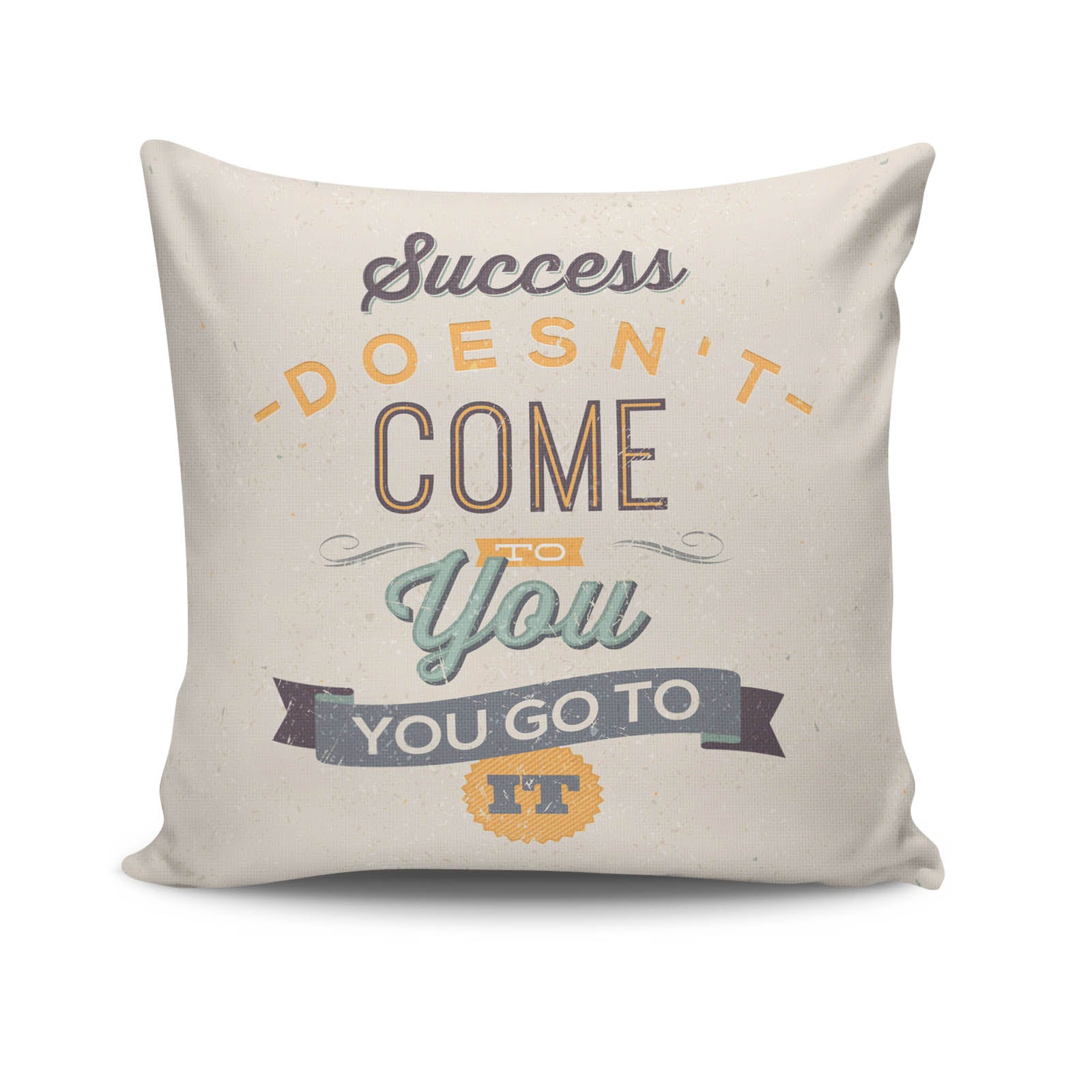 Almofada – 43 x 43 cm – Multicolorido – Algodão/Poliéster