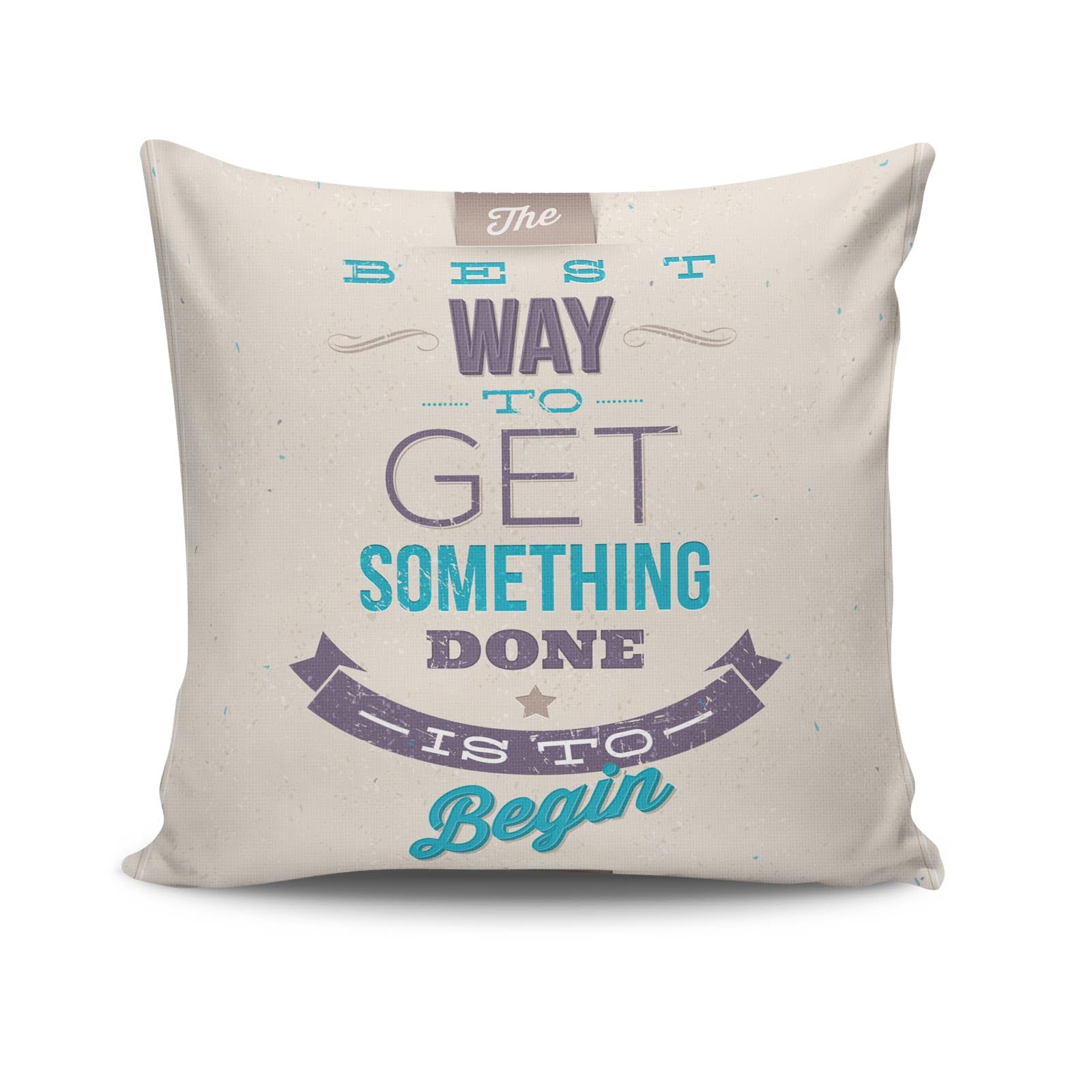 Almofada – 43 x 43 cm – Multicolorido – Algodão e Poliéster