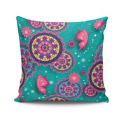 Almofada – 43 x 43 cm – Multicolorido – Algodão e Poliéster