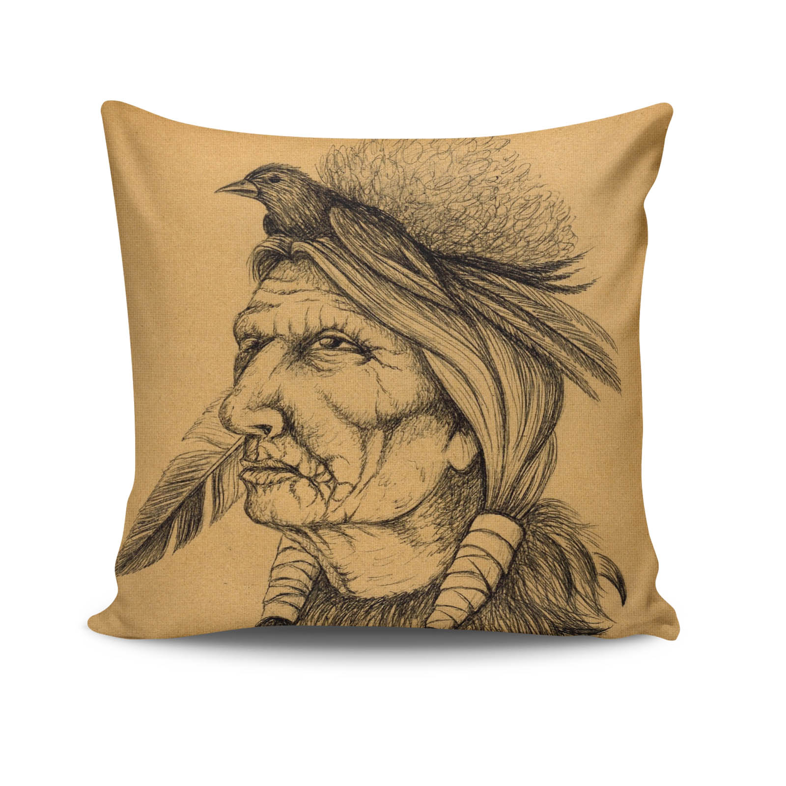 Almofada – 43 x 43 cm – Multicolorido – Algodão e Poliéster