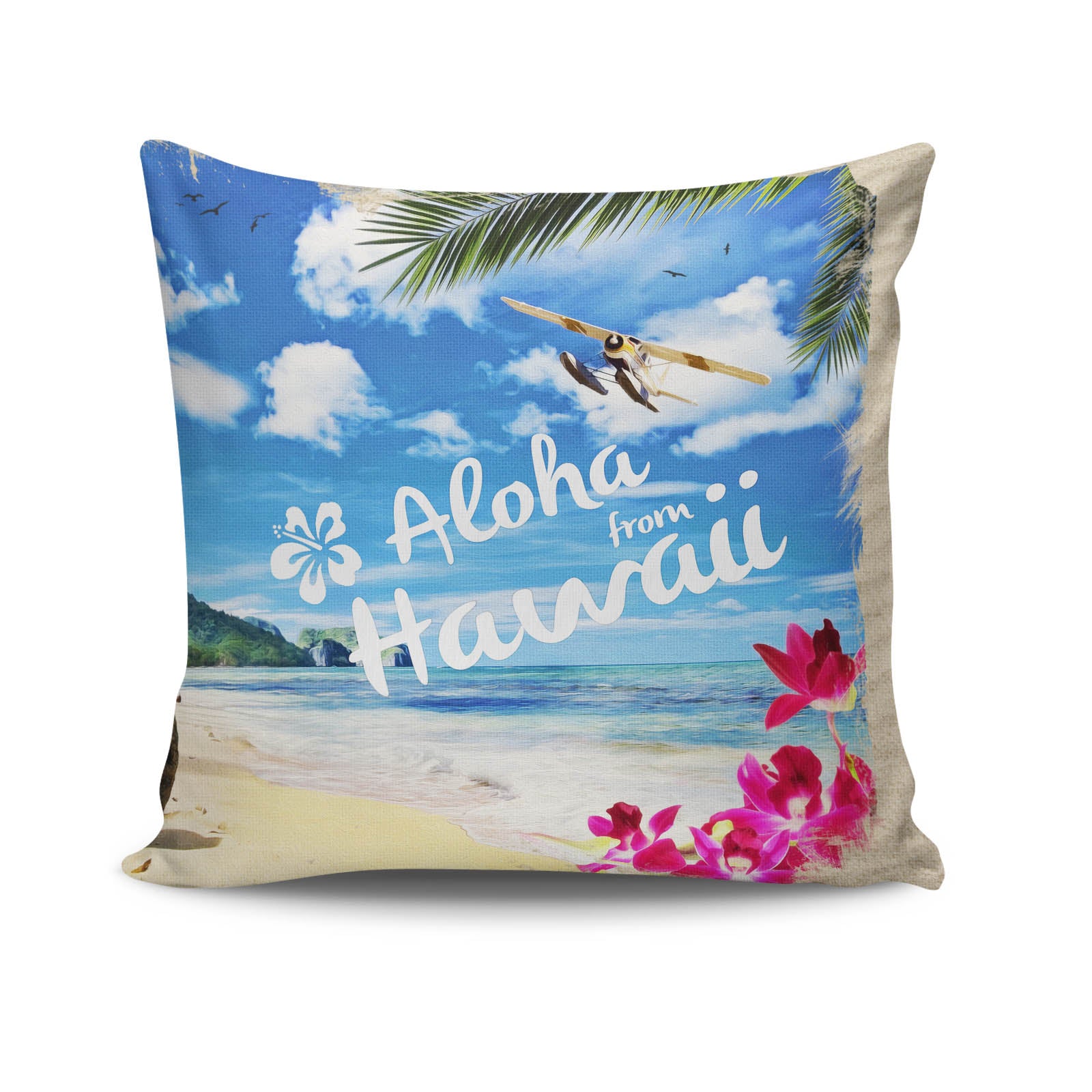 Almofada – 43 x 43 cm – Multicolorido – Algodão e Poliéster