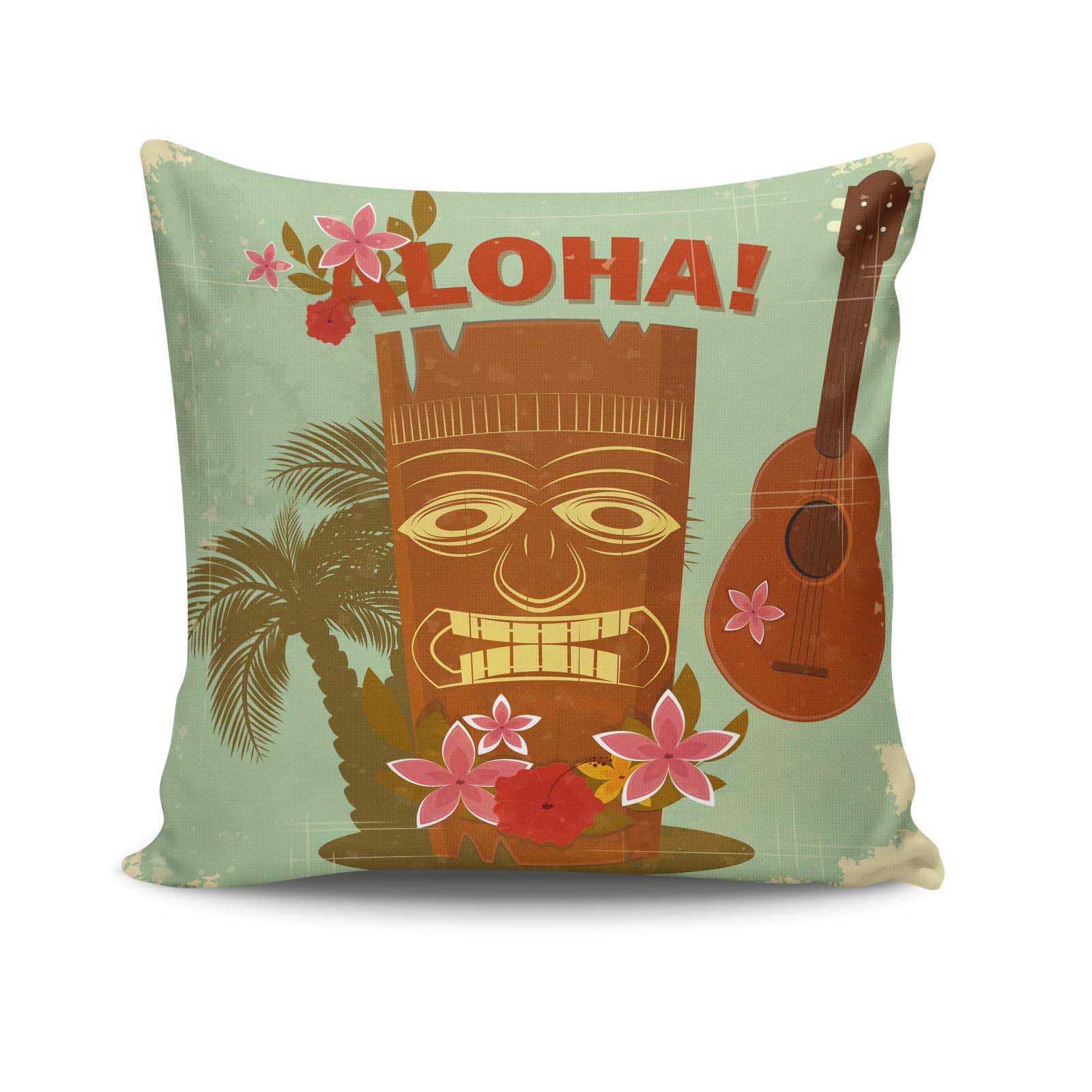 Almofada – 43 x 43 cm – Multicolorido – Algodão e Poliéster