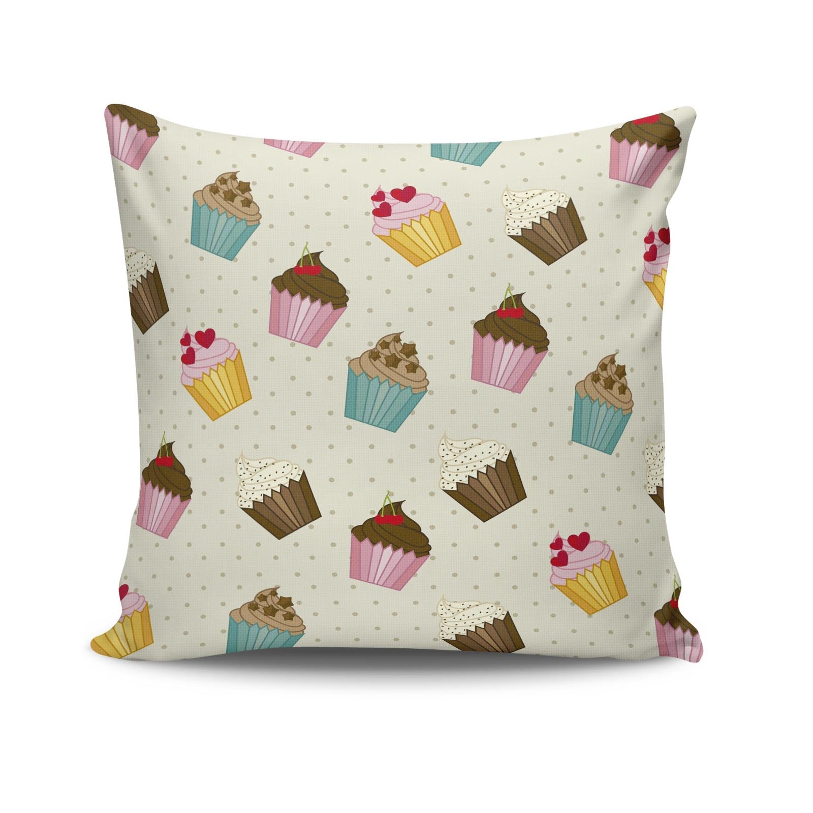 Capa de almofada – 43 x 43 cm – Multicolorido – Algodão/Poliéster