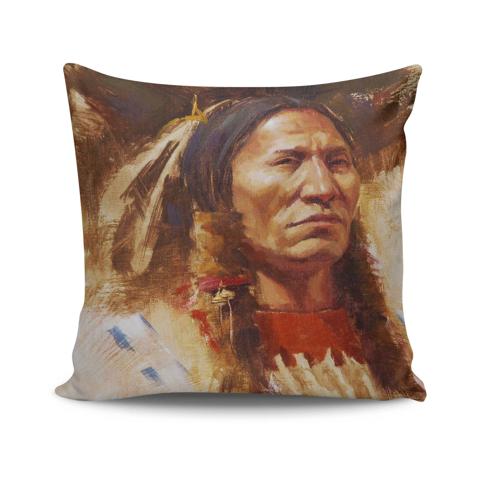 Capa de Almofada – 43 x 43 cm – Multicolorido – 50% Algodão / 50% Poliéster