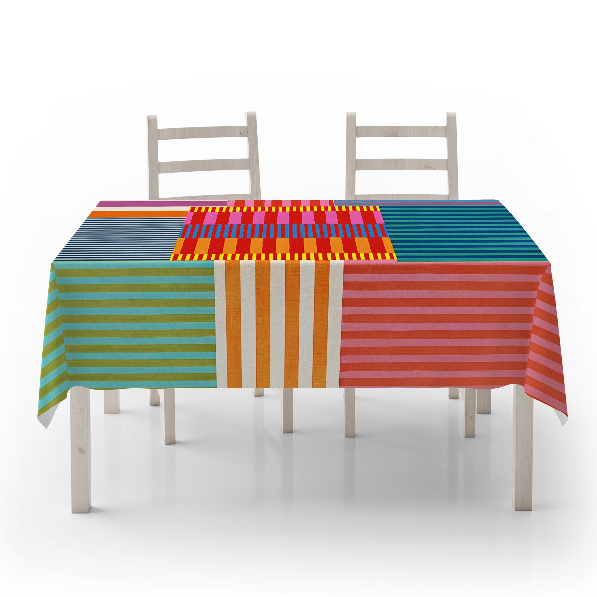 Toalha de mesa – 140 x 140 cm – Multicolorido – Algodão e poliéster