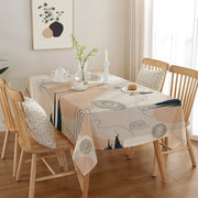 Toalha de mesa – 140 x 140 cm – Multicolorido – Algodão e poliéster