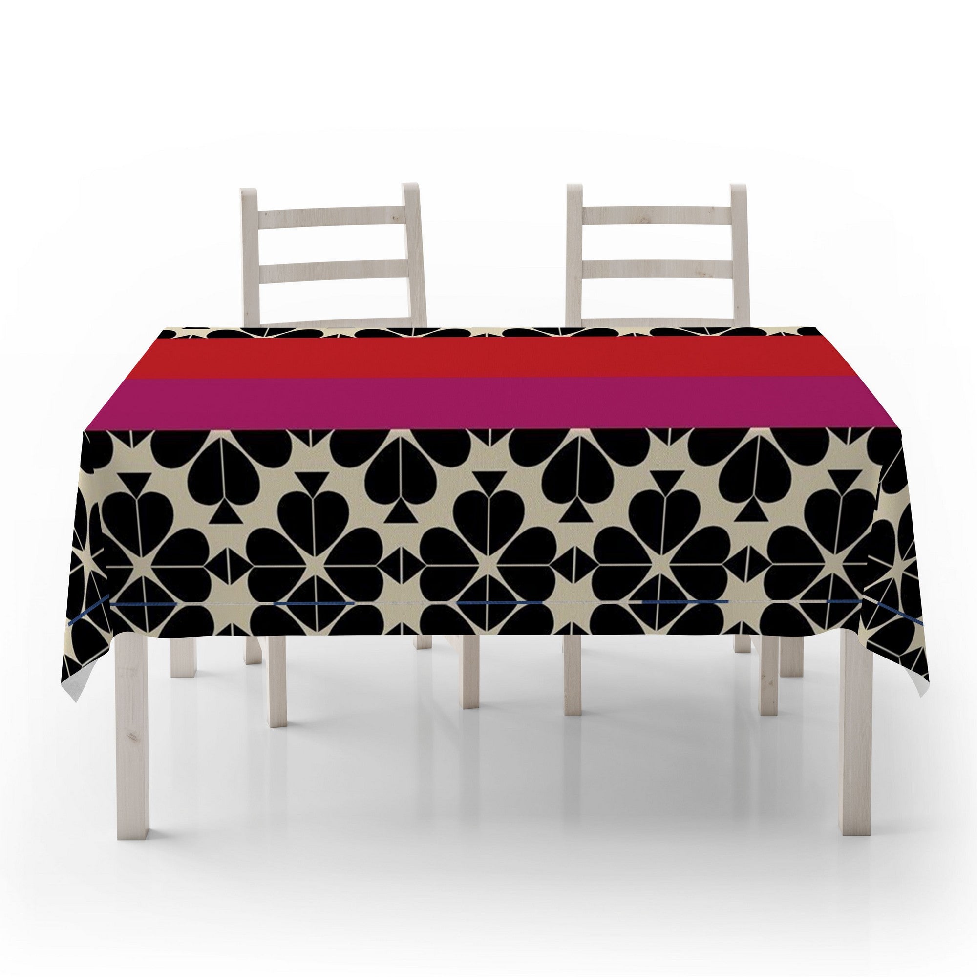 Toalha de mesa - 140 x 180 cm - Multicolorido - Algodão e poliéster