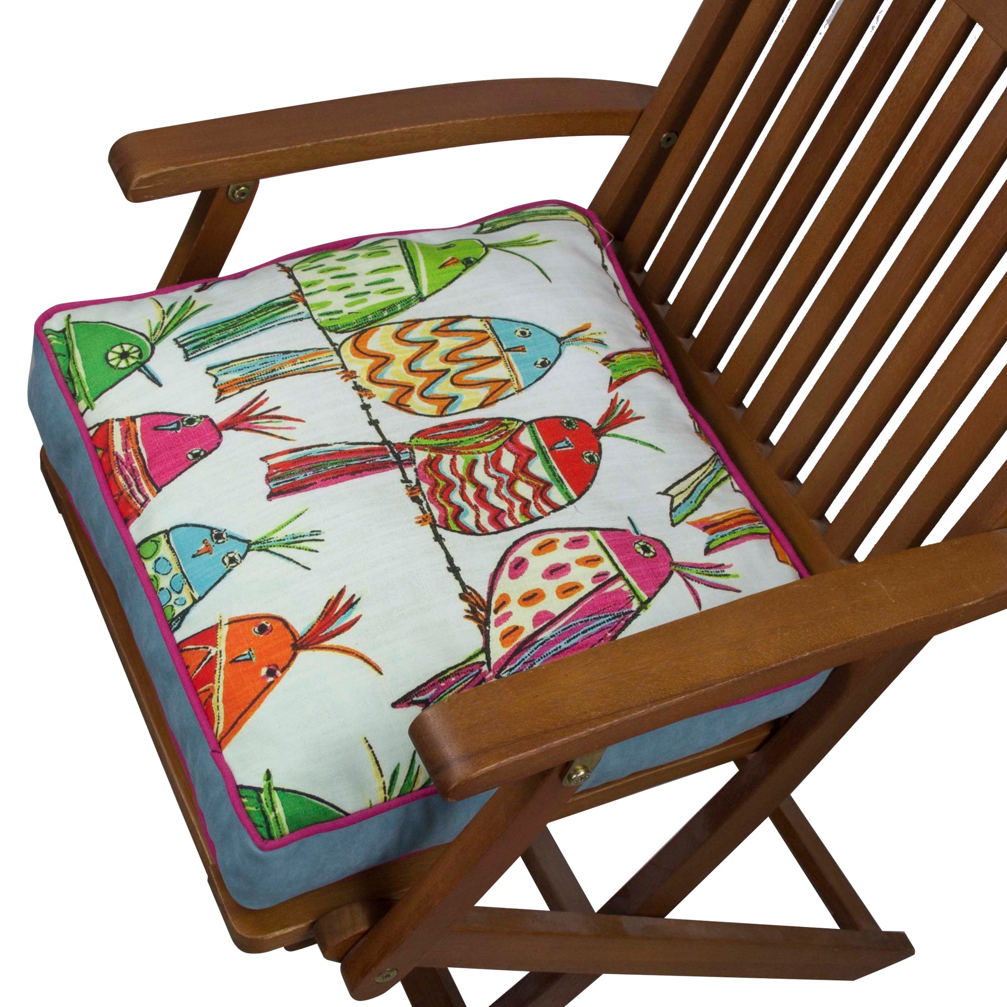 Almofada – 42 x 42 cm – Multicolorido – Algodão e Poliester