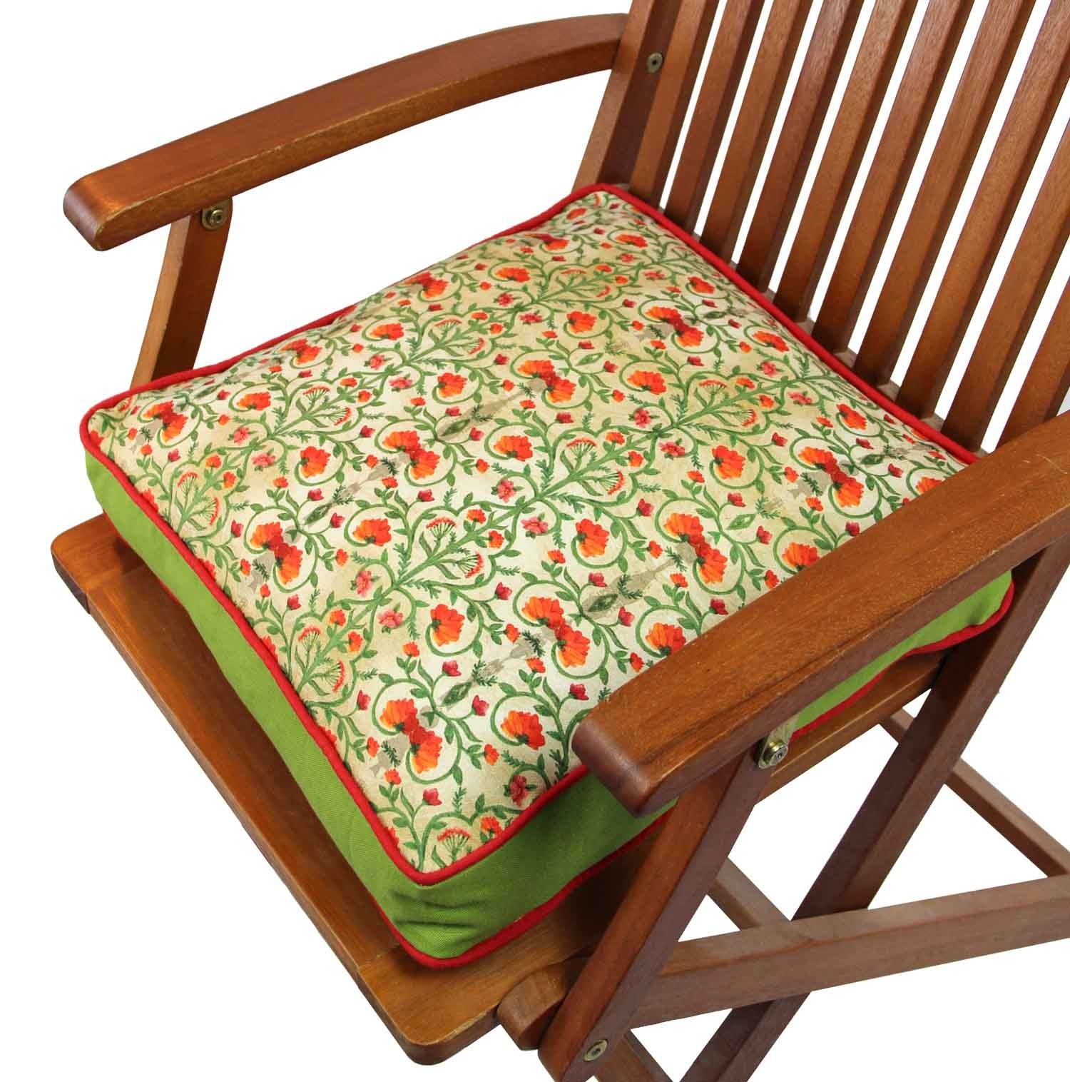 Almofada – 42 x 42 cm – Multicolorido – Algodão e Poliéster