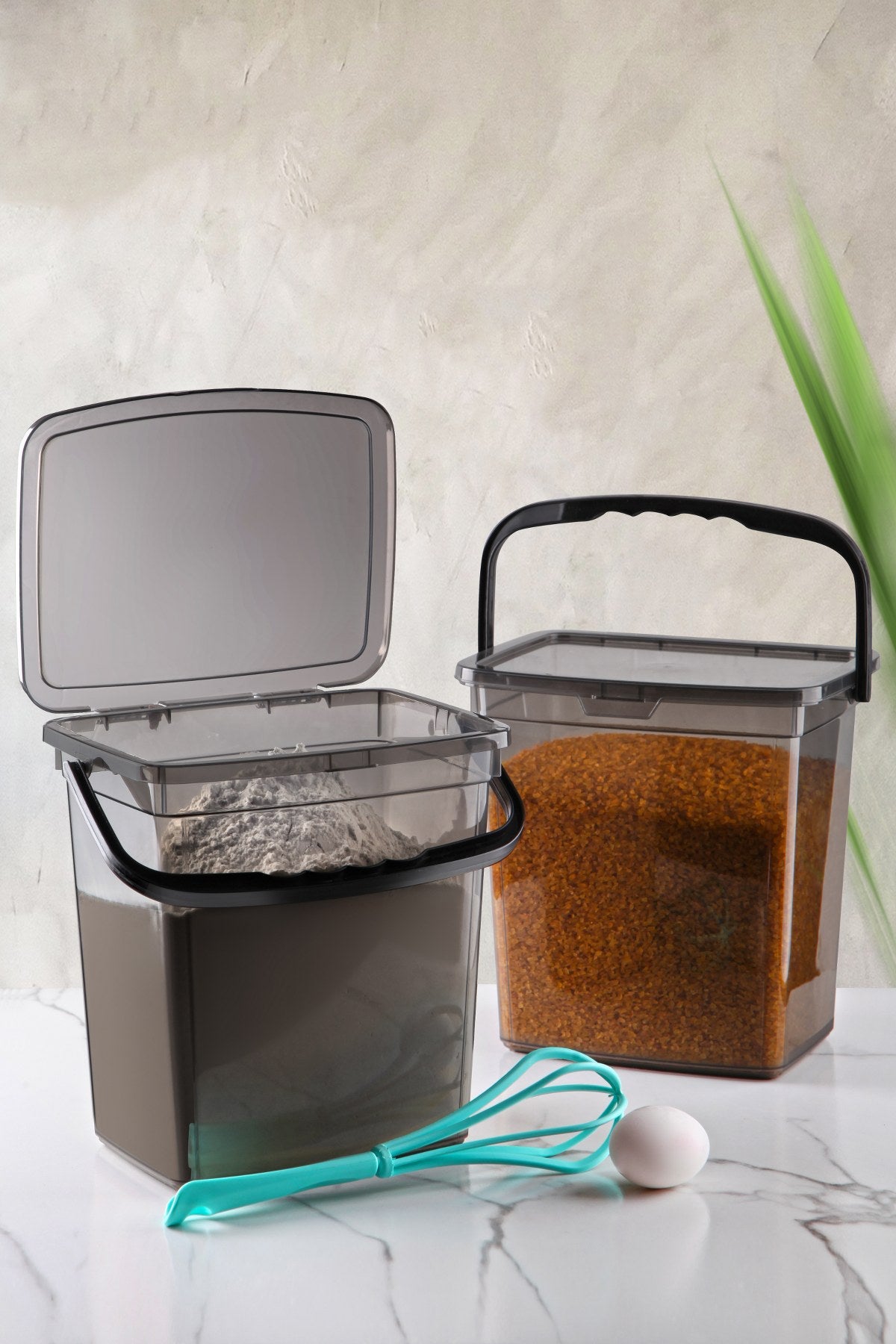 Conjunto de caixas de armazenamento – 24 x 25 x 17,5 cm – Multicolorido – Plástico