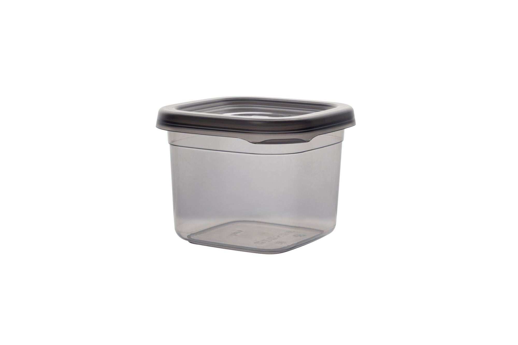 Conjunto de caixas de armazenamento – 10 x 10 x 9,5 cm – Antracite – Plástico