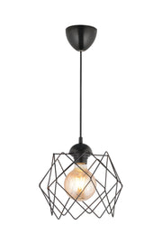 Candeeiro de Teto – 25-60 cm – Preto – Metal