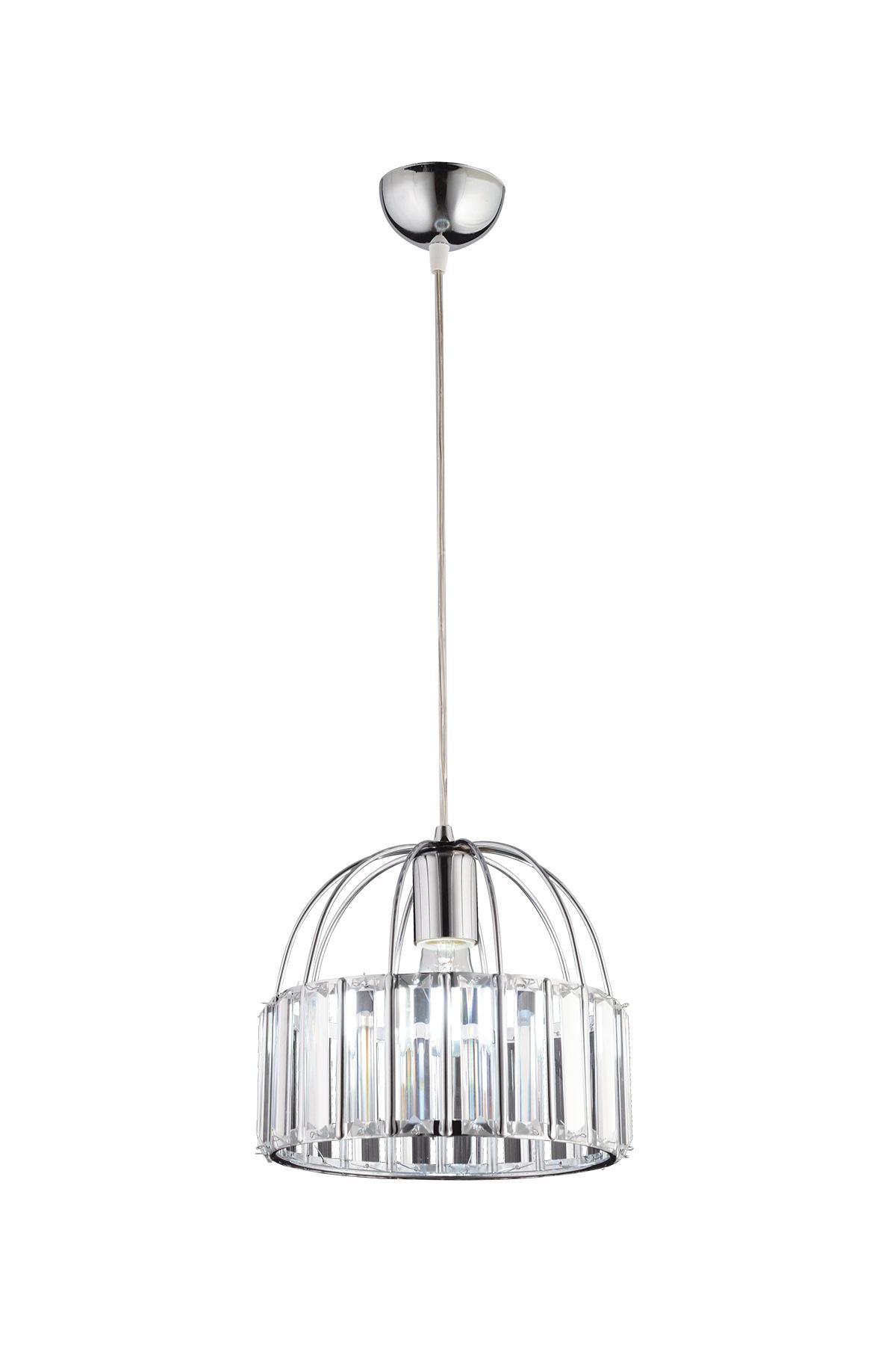 Candeeiro de Teto – 30-60 cm – Cromo – Metal