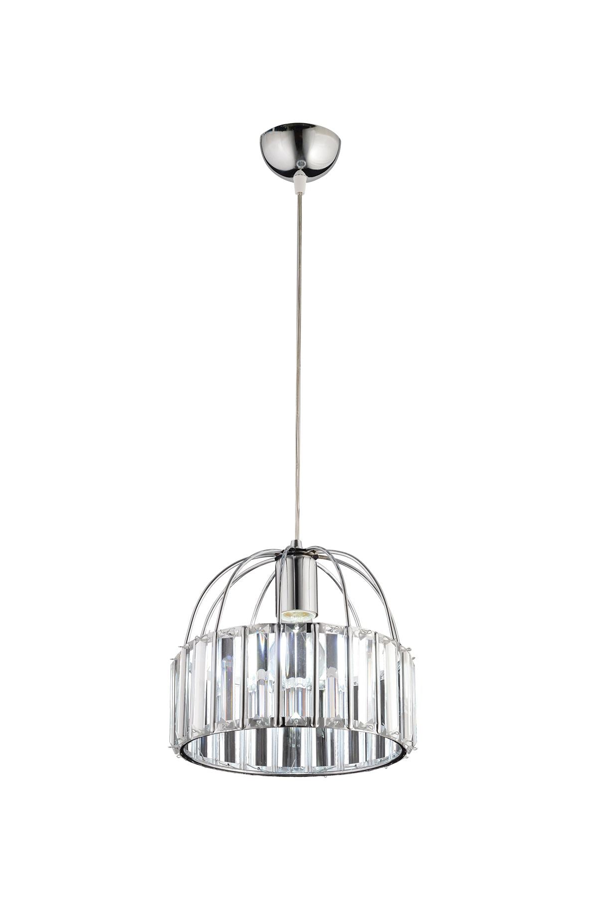 Candeeiro de Teto – 30-60 cm – Cromo – Metal