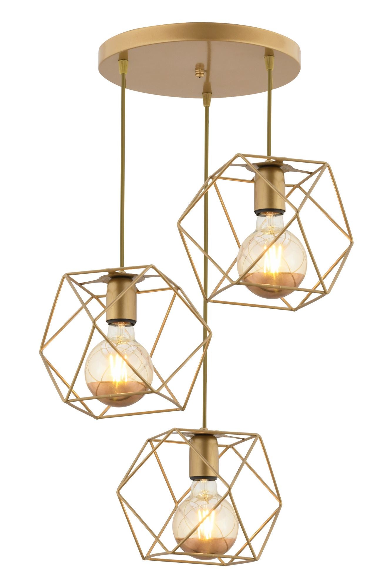 Candeeiro de Teto – 24-60 cm – Vintage – Metal