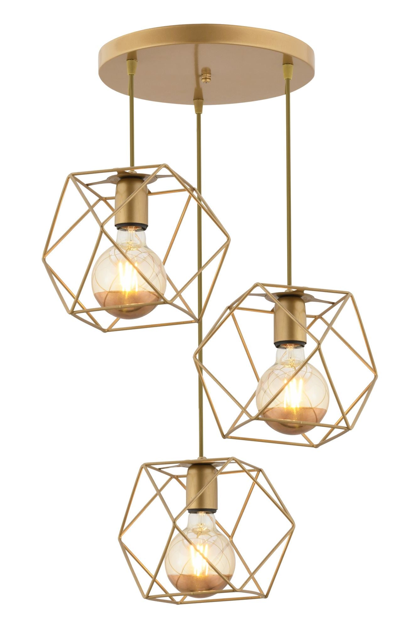 Candeeiro de Teto – 24-60 cm – Vintage – Metal