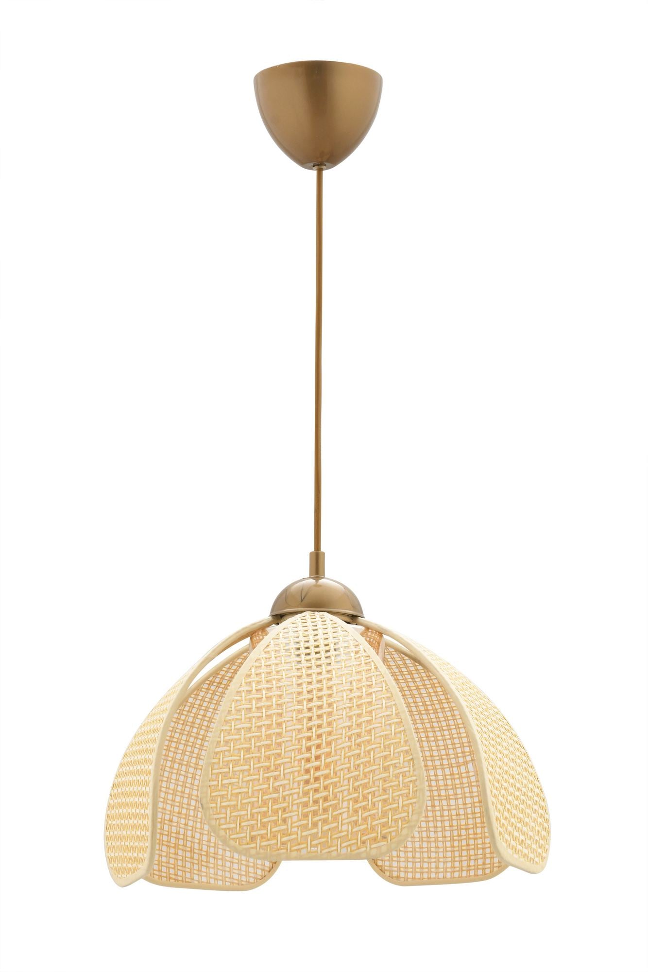 Candeeiro de Teto – 27-60 cm – Creme – Plástico